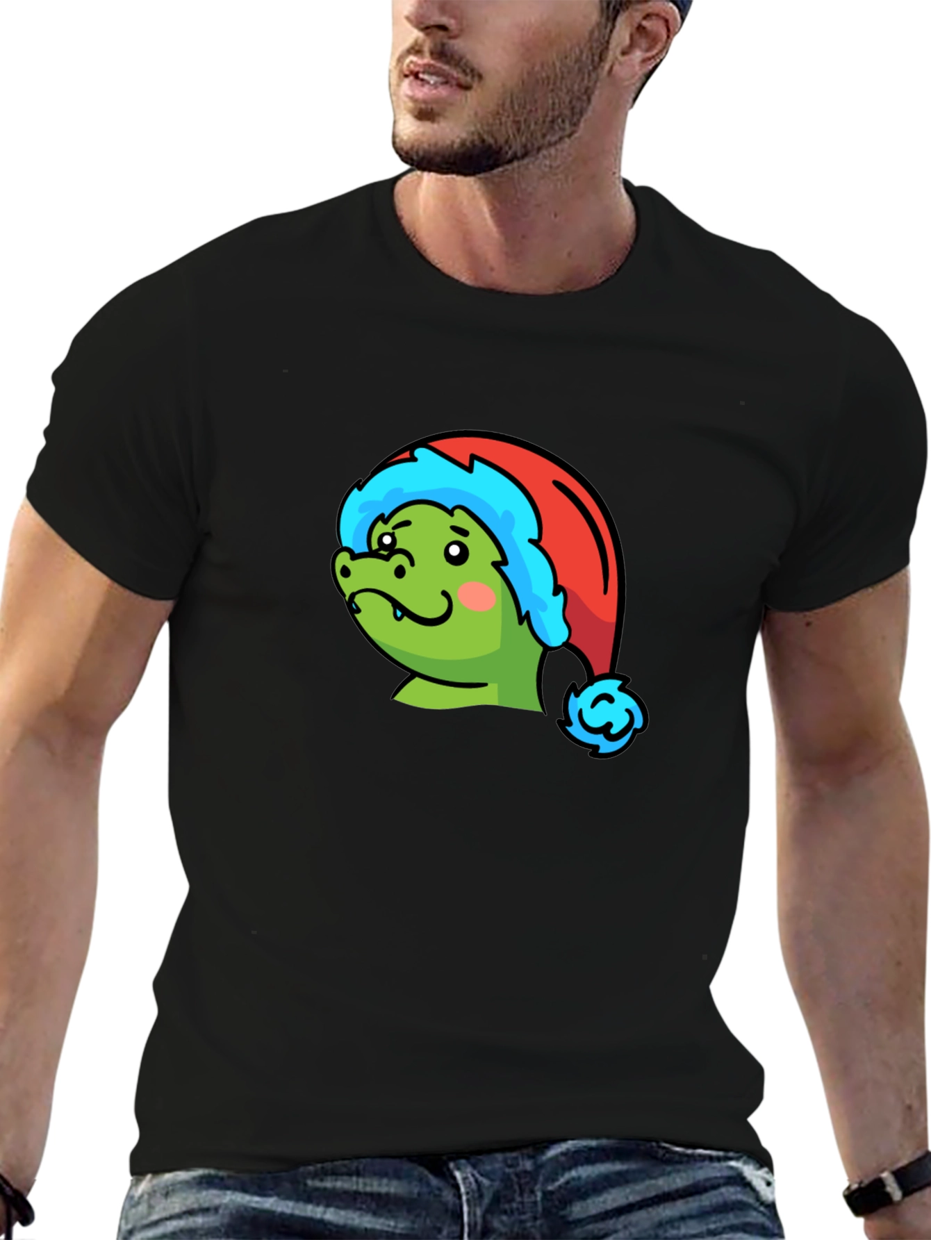 Festive Dino Tee - Holiday Apparel