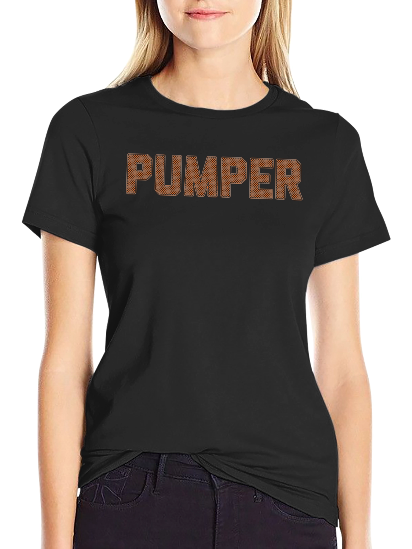 PUMPER Graphic Tee - Black Crew Neck T-Shirt