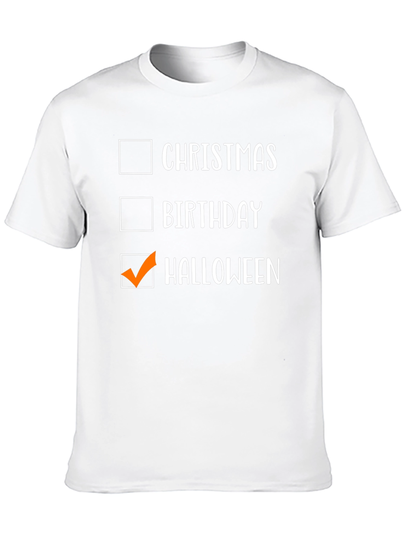 Halloween Checkbox Graphic Tee