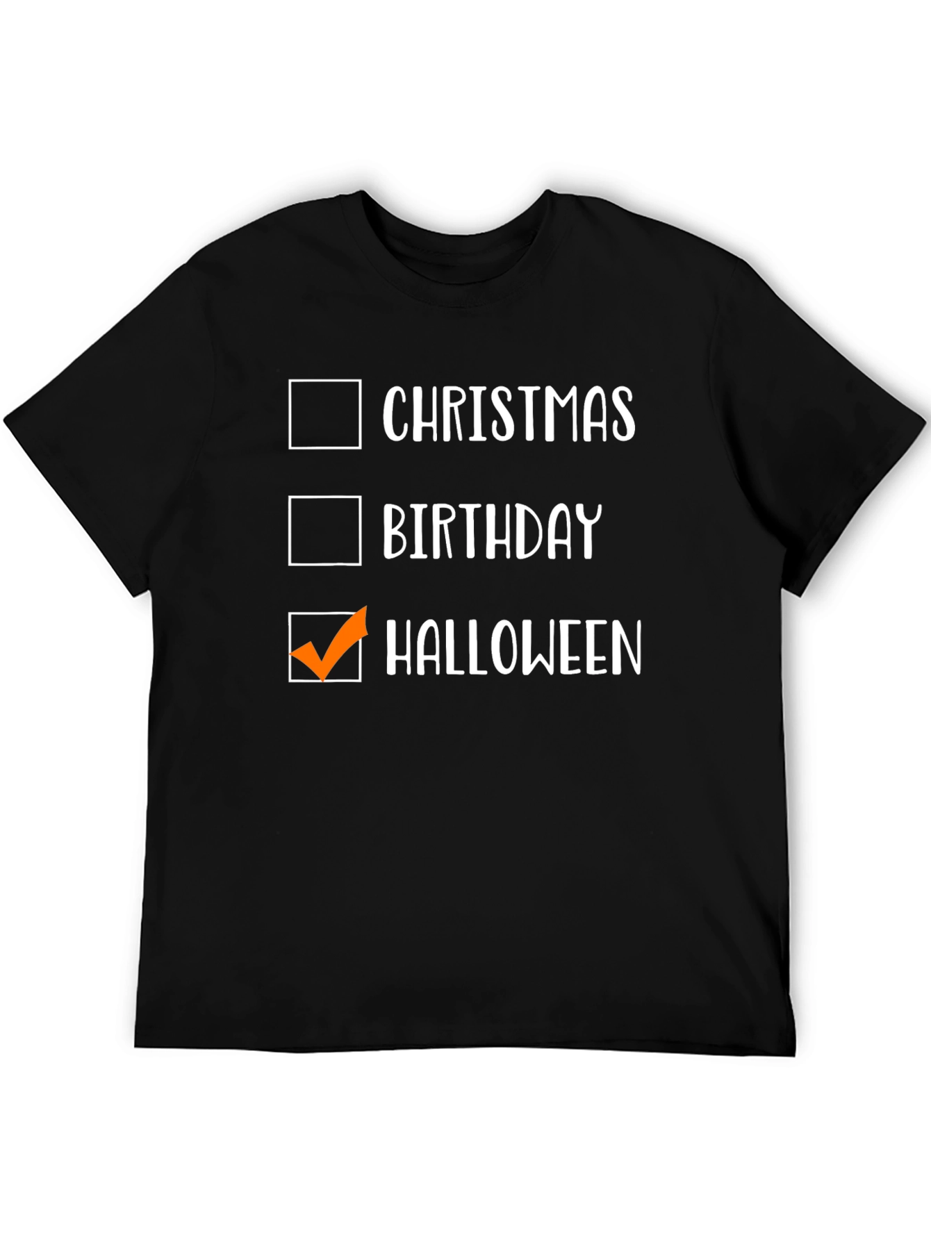 Halloween Checkbox Graphic Tee