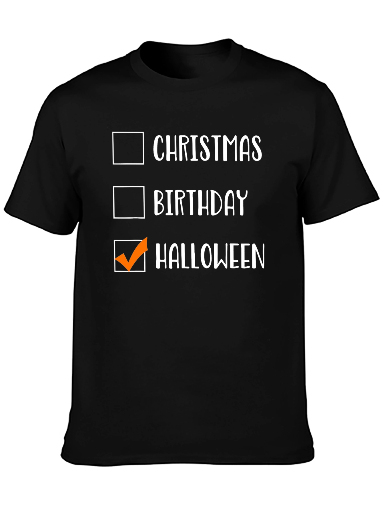 Halloween Checkbox Graphic Tee