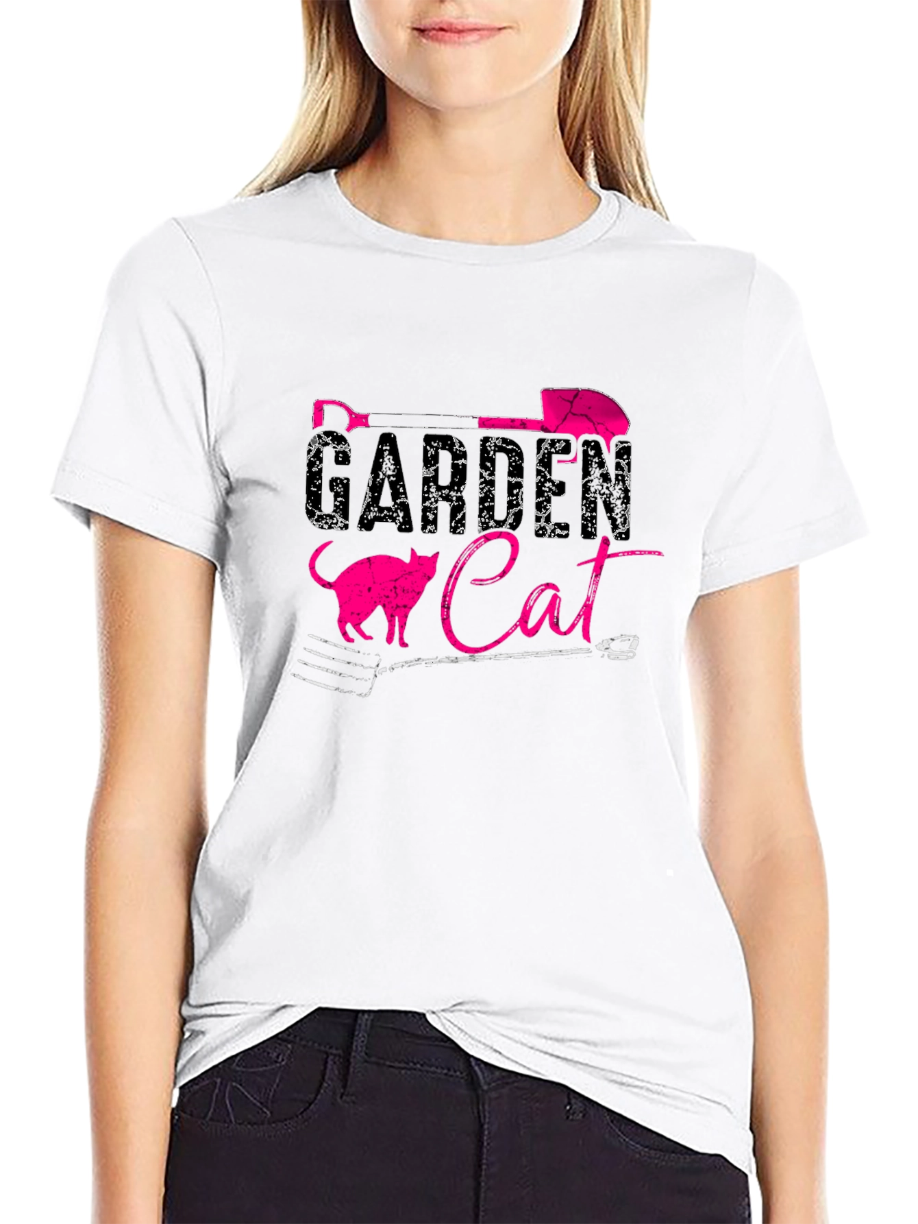 Gardener Cat Graphic T-Shirt