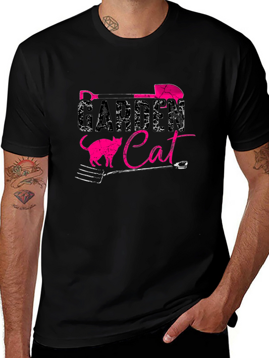 Gardener Cat Graphic T-Shirt