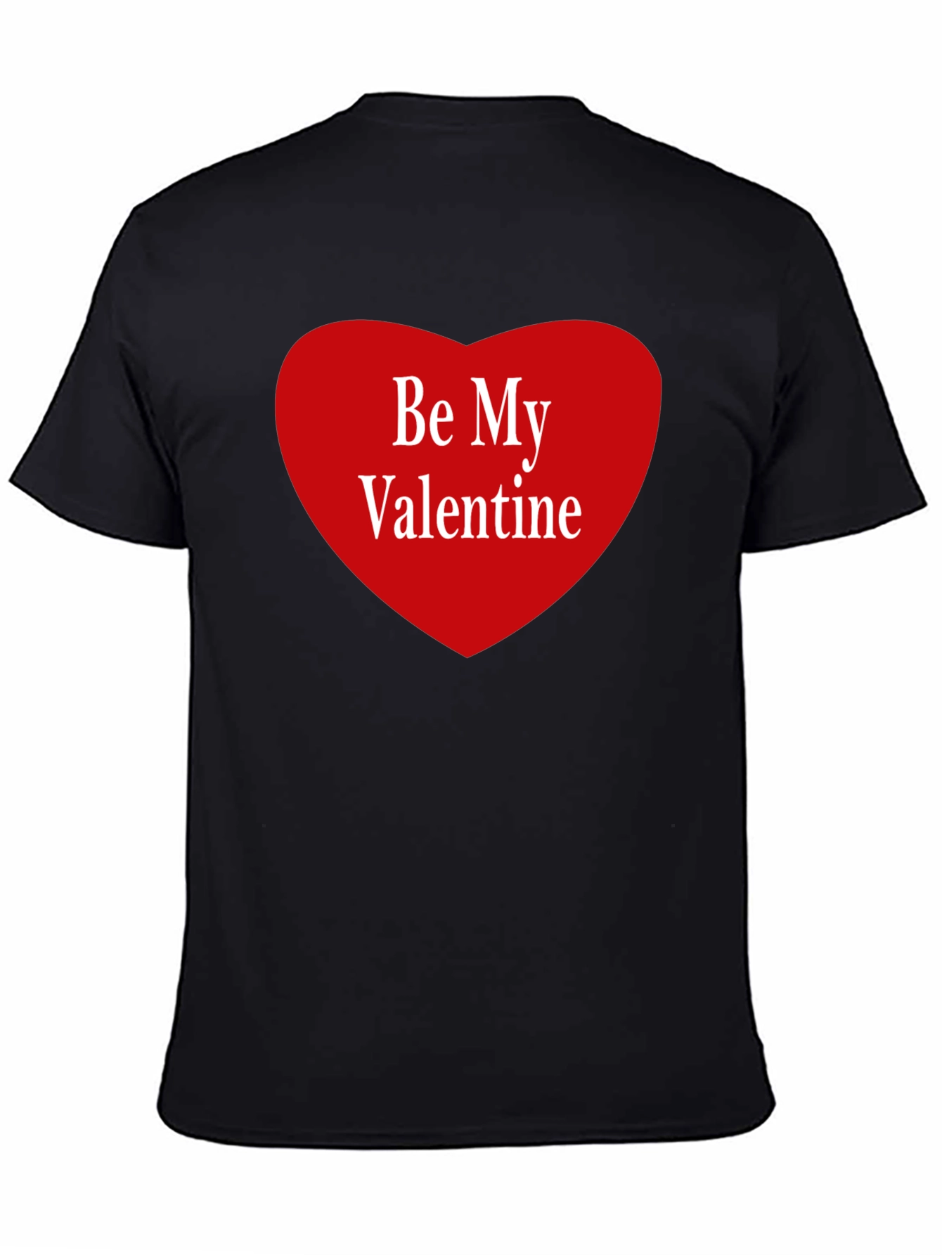 Be My Valentine Graphic Tee - Black
