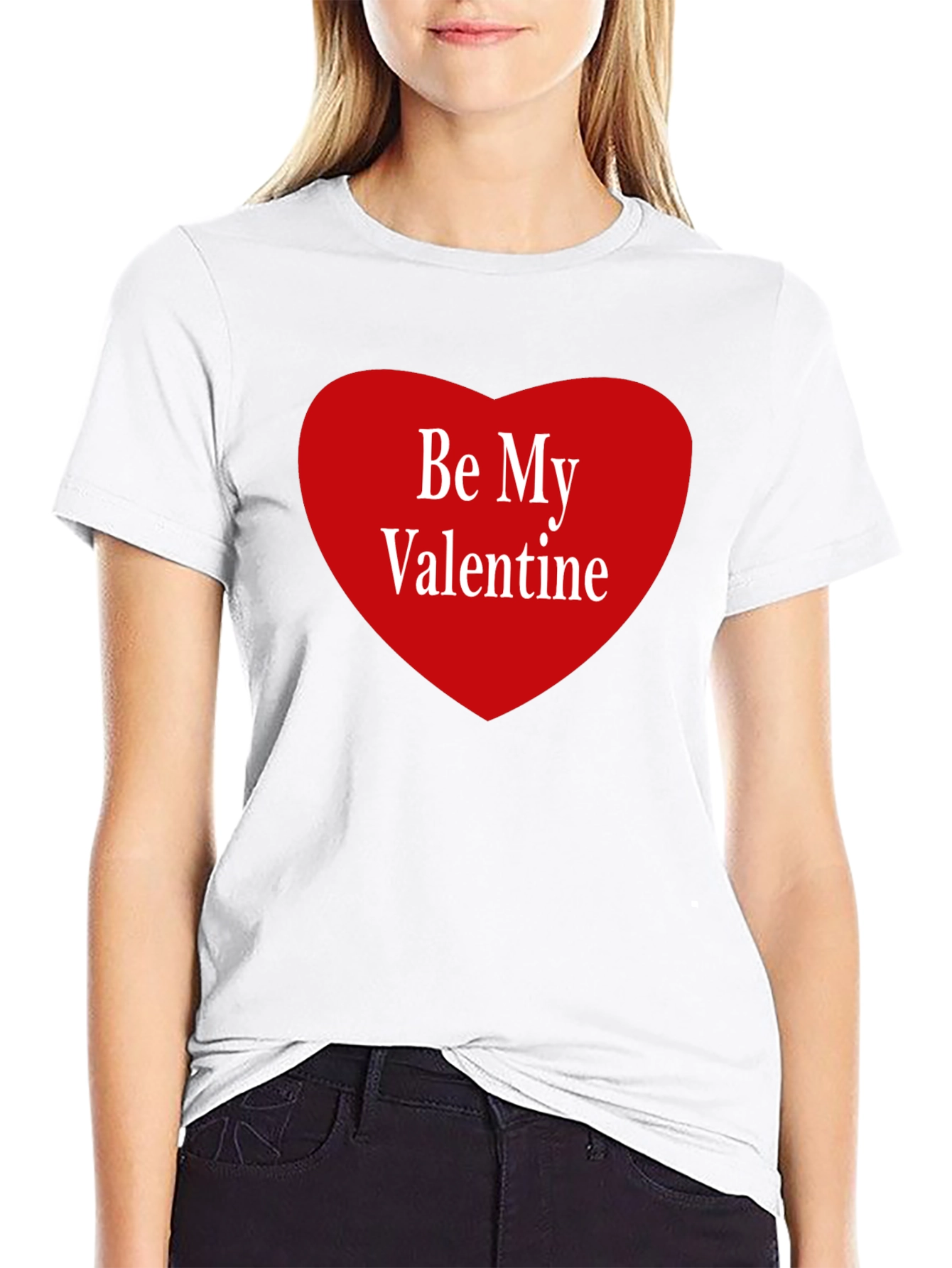 Be My Valentine Graphic Tee - Black