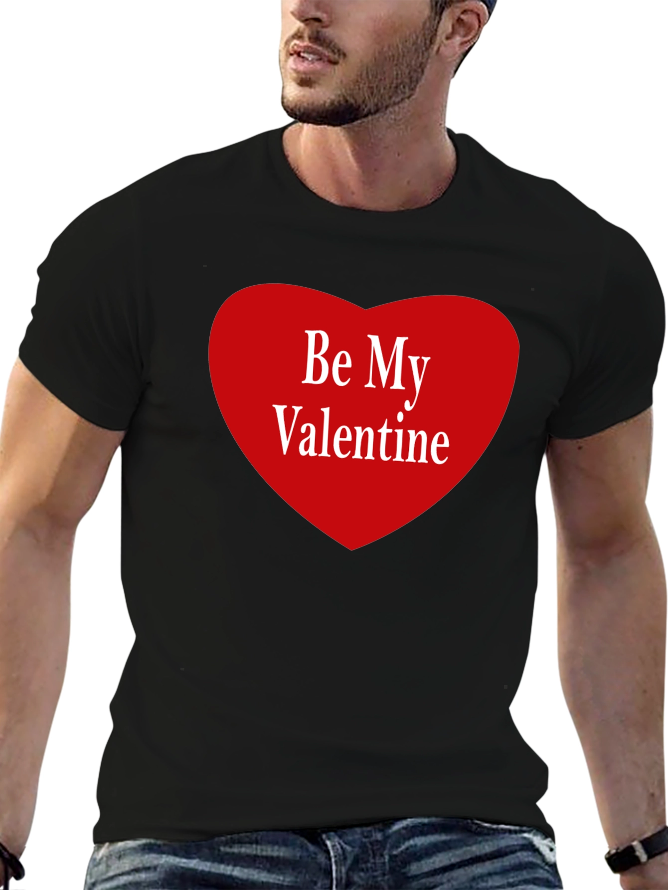 Be My Valentine Graphic Tee - Black