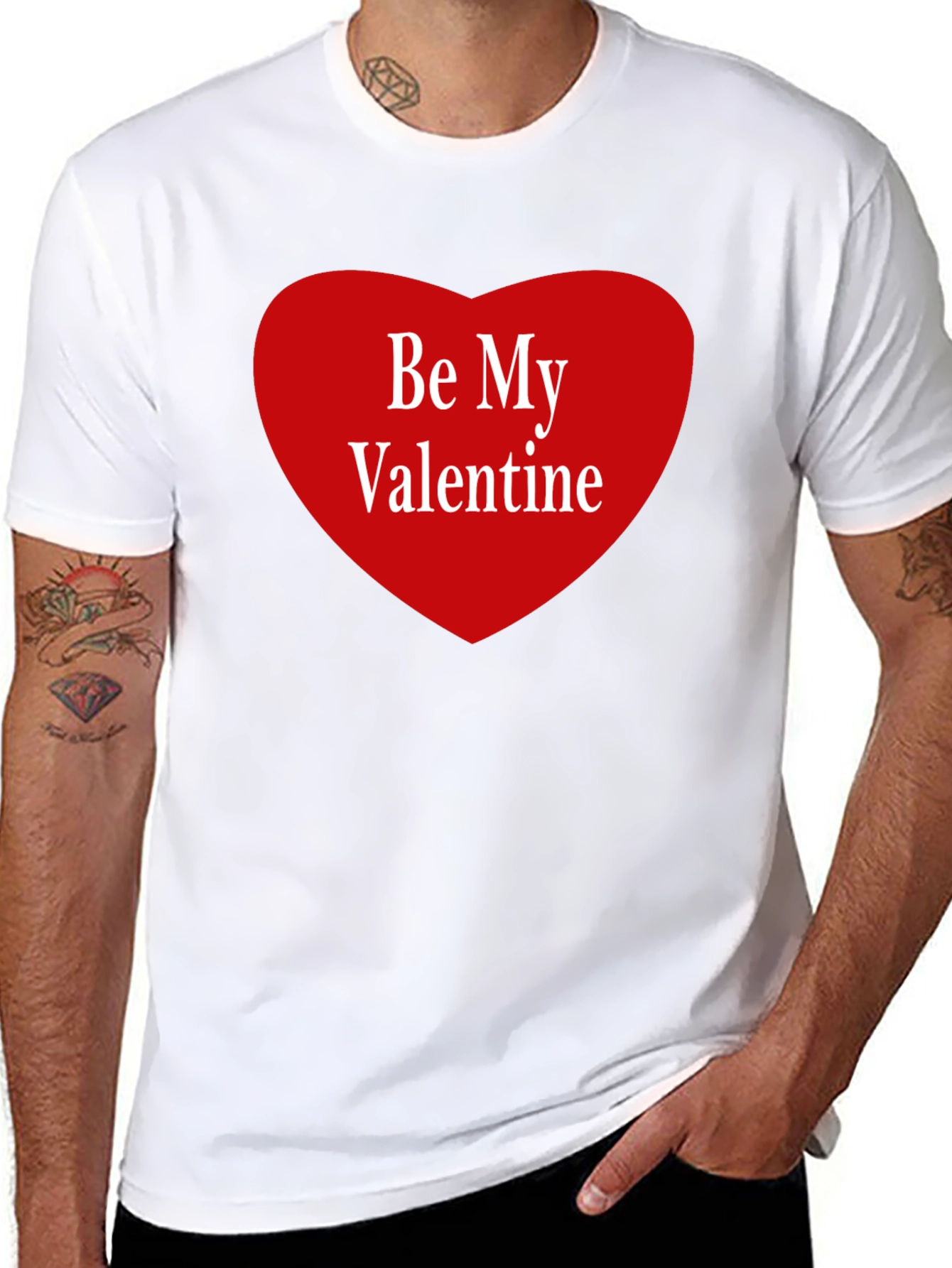 Be My Valentine Graphic Tee - Black