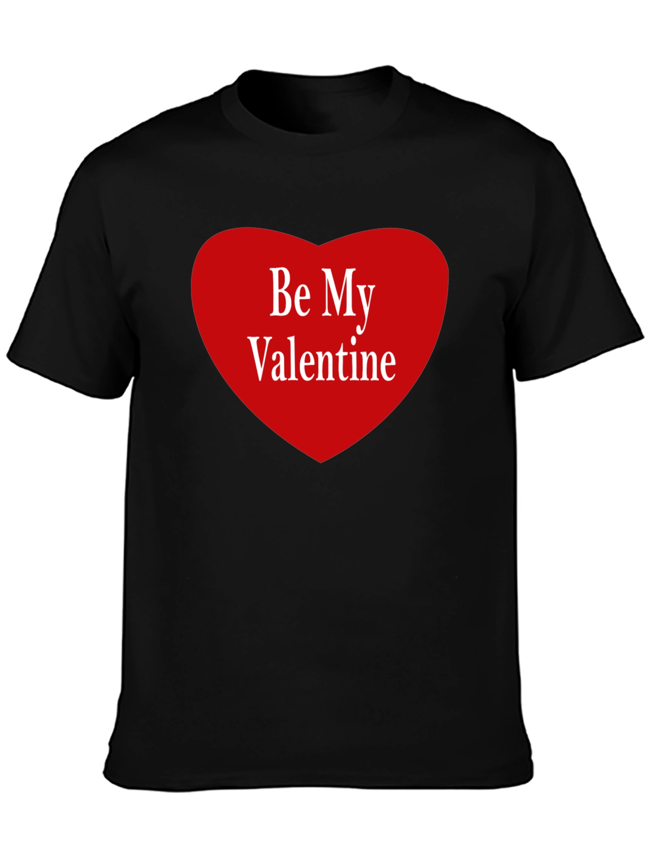 Be My Valentine Graphic Tee - Black
