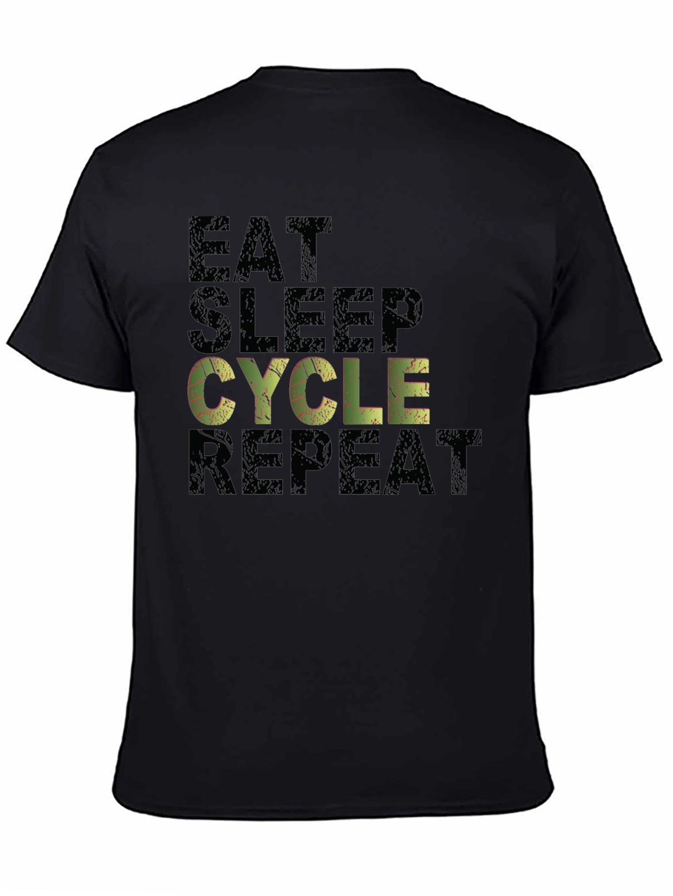 Eat Sleep Cycle Repeat Mens T-Shirt
