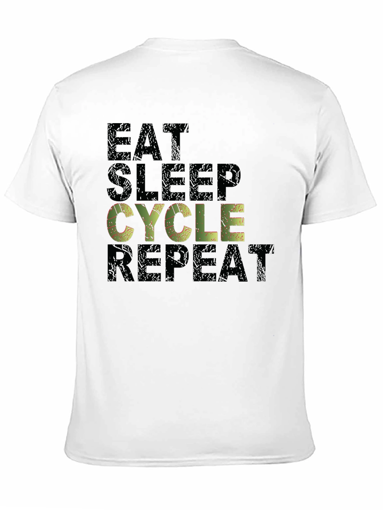 Eat Sleep Cycle Repeat Mens T-Shirt
