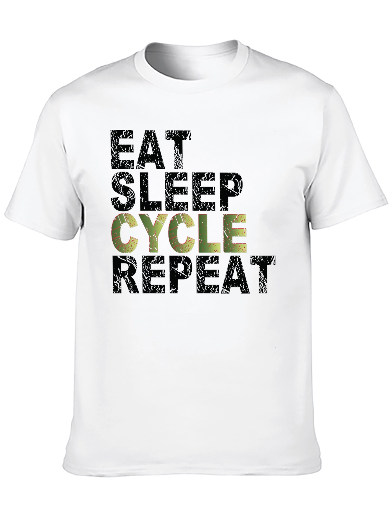 Eat Sleep Cycle Repeat Mens T-Shirt