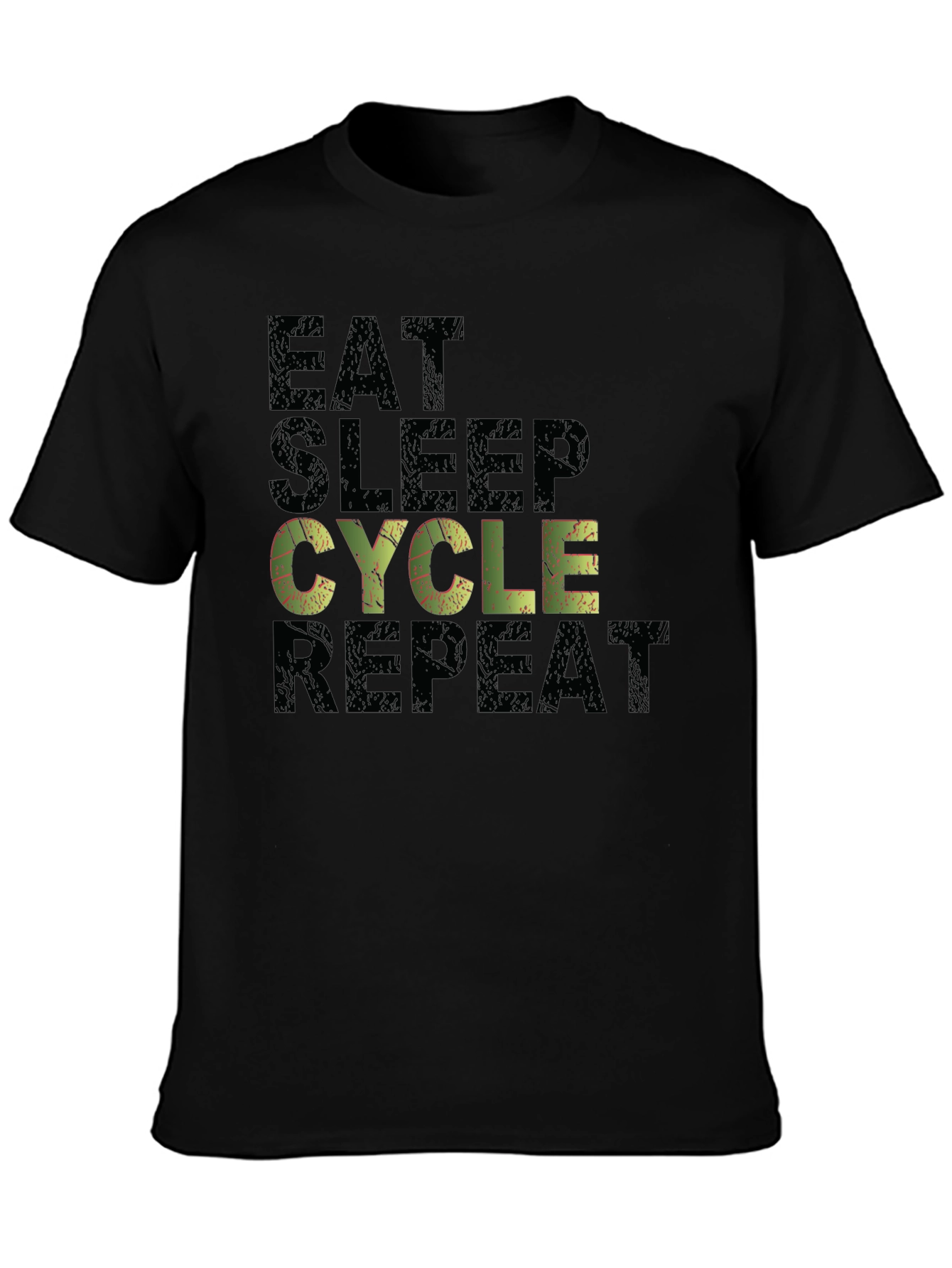 Eat Sleep Cycle Repeat Mens T-Shirt