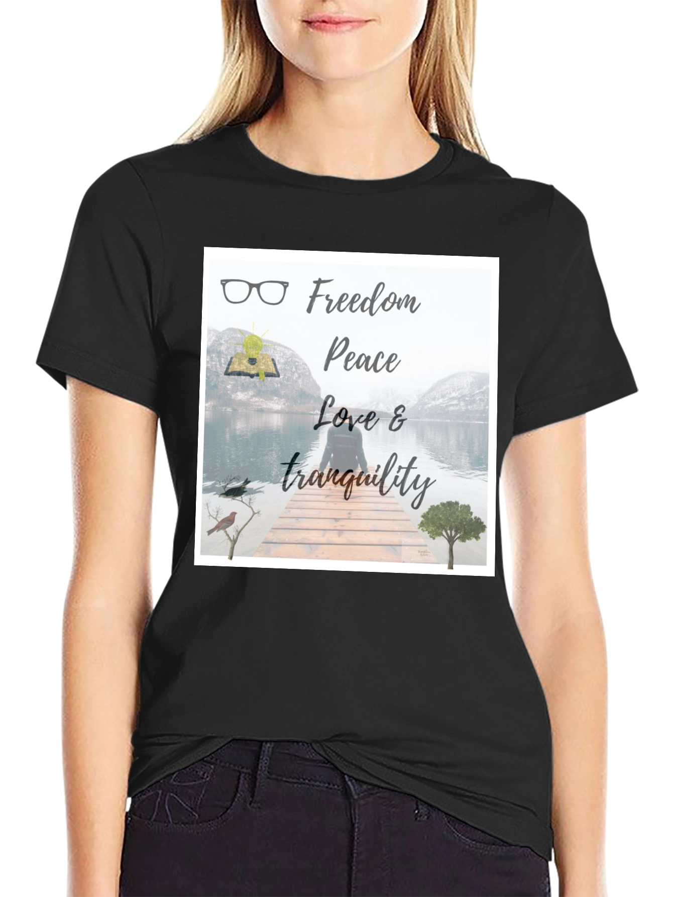 Freedom & Peace T-Shirt: Nature Inspired Design