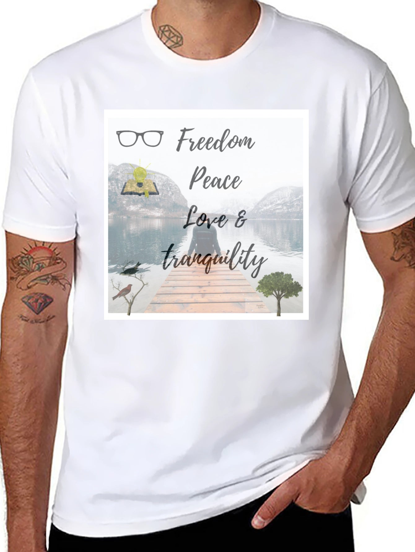 Freedom & Peace T-Shirt: Nature Inspired Design