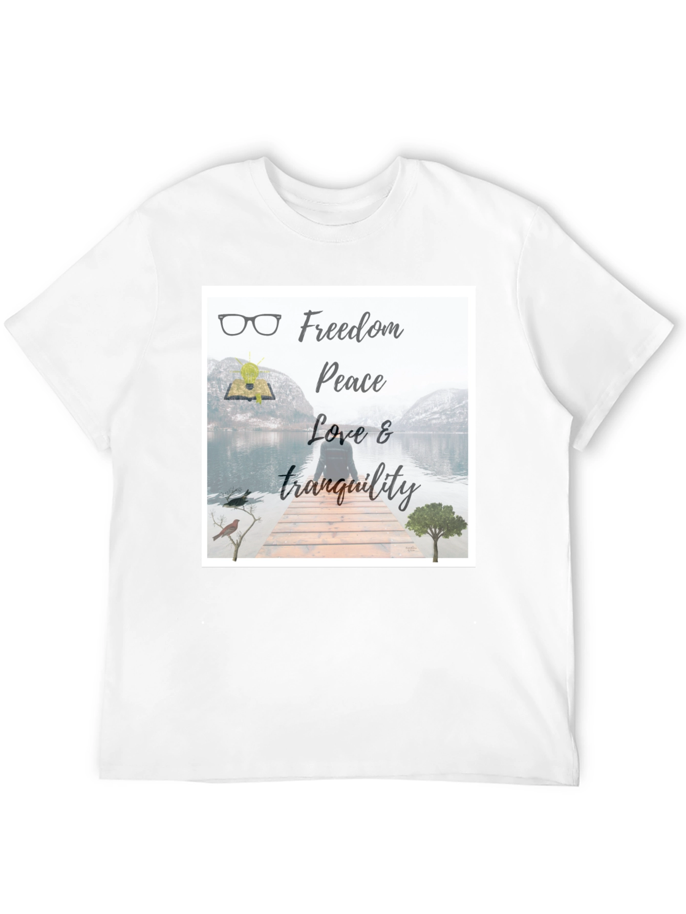 Freedom & Peace T-Shirt: Nature Inspired Design