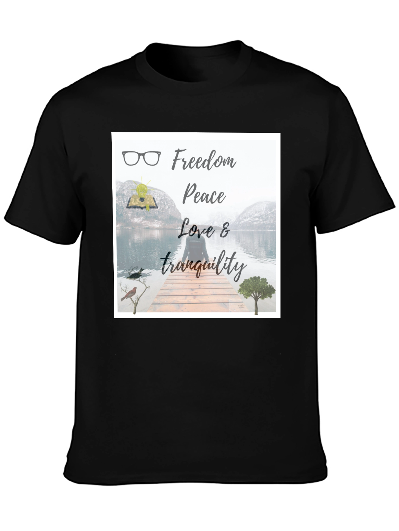 Freedom & Peace T-Shirt: Nature Inspired Design