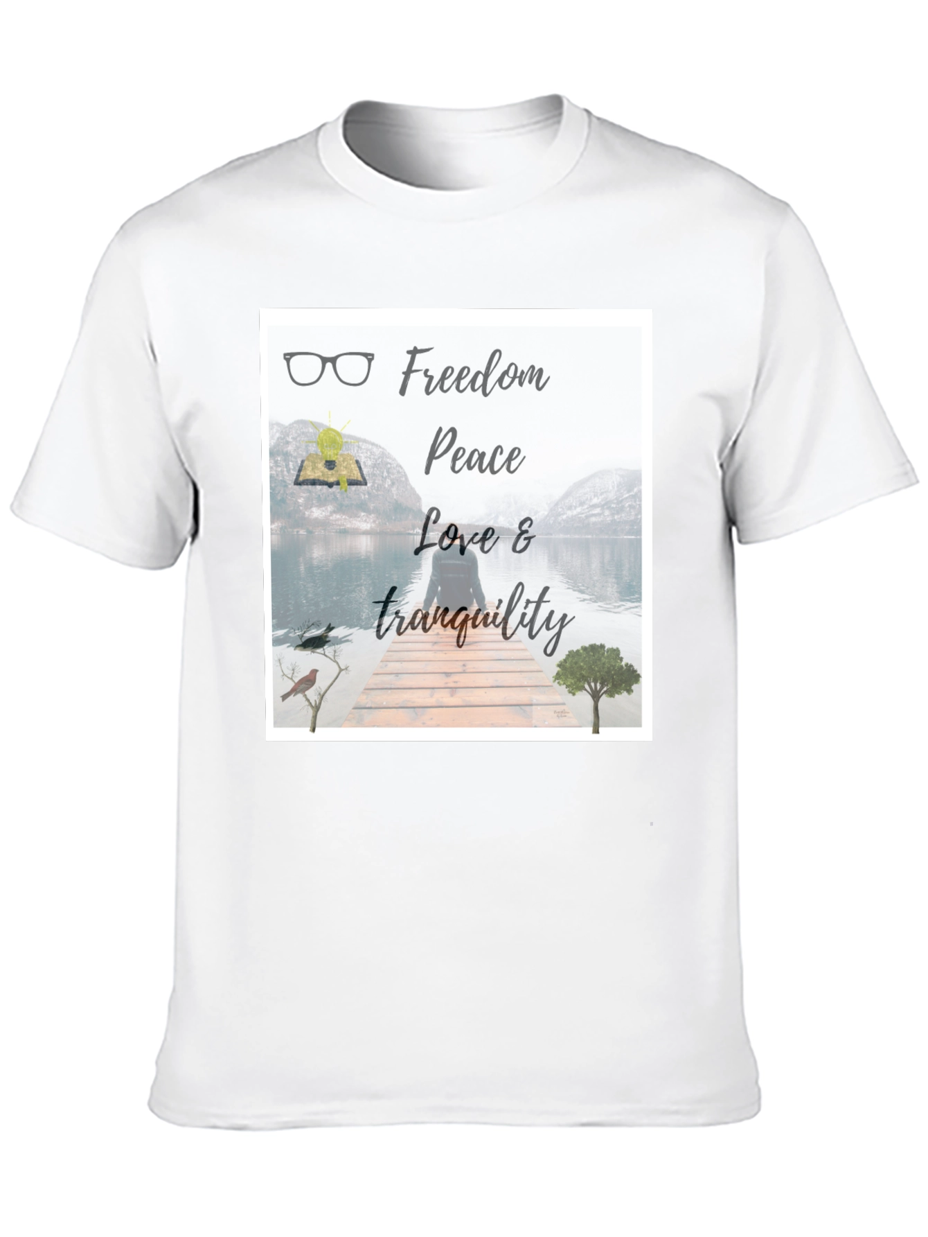 Freedom & Peace T-Shirt: Nature Inspired Design