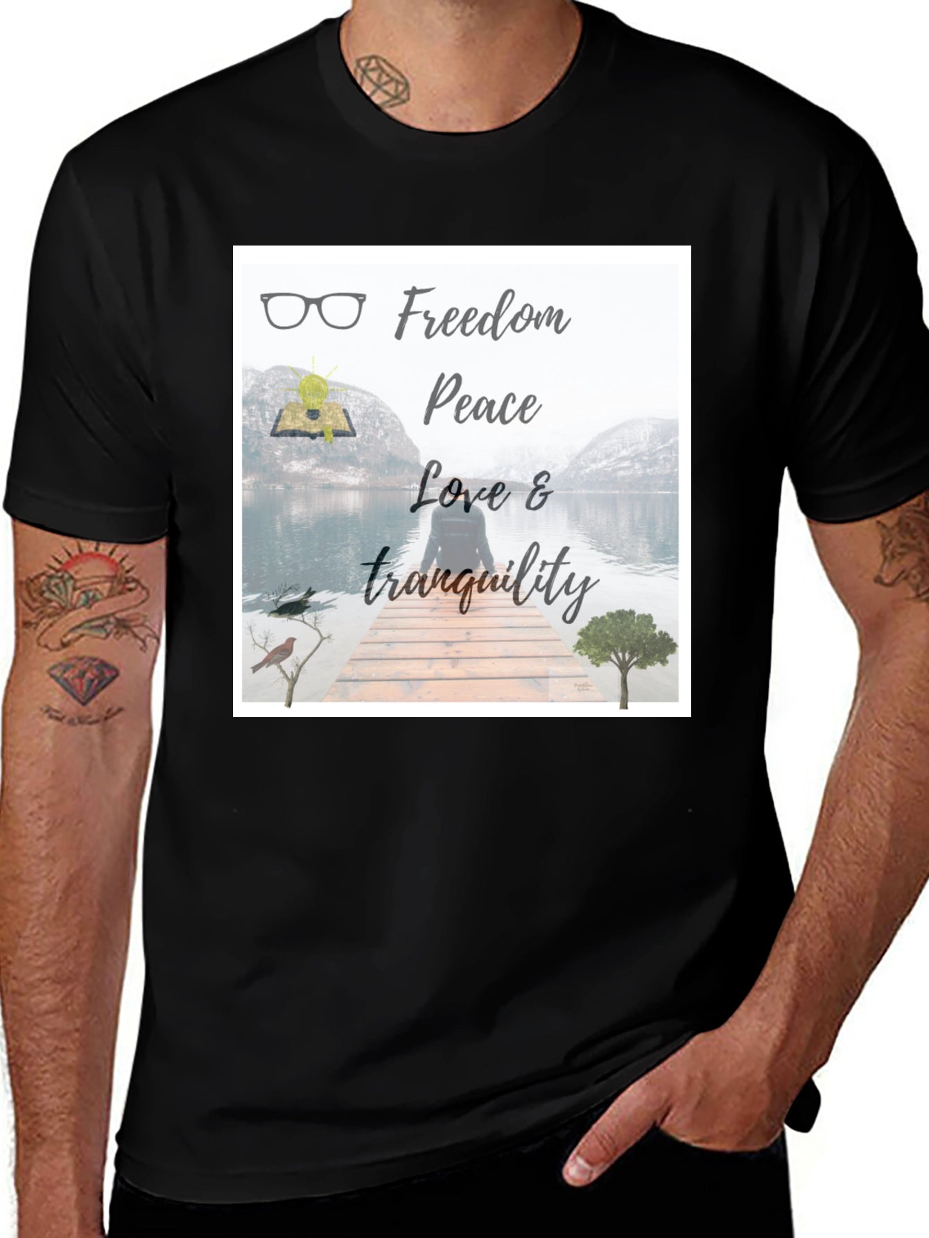 Freedom & Peace T-Shirt: Nature Inspired Design