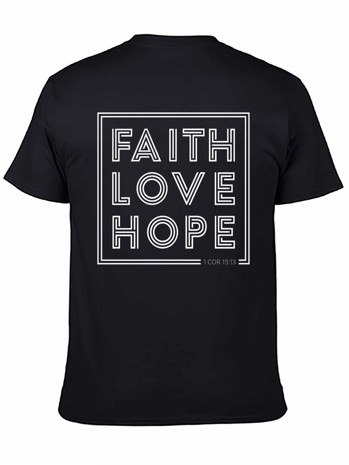 Faith Love Hope Graphic Tee - Christian T-Shirt