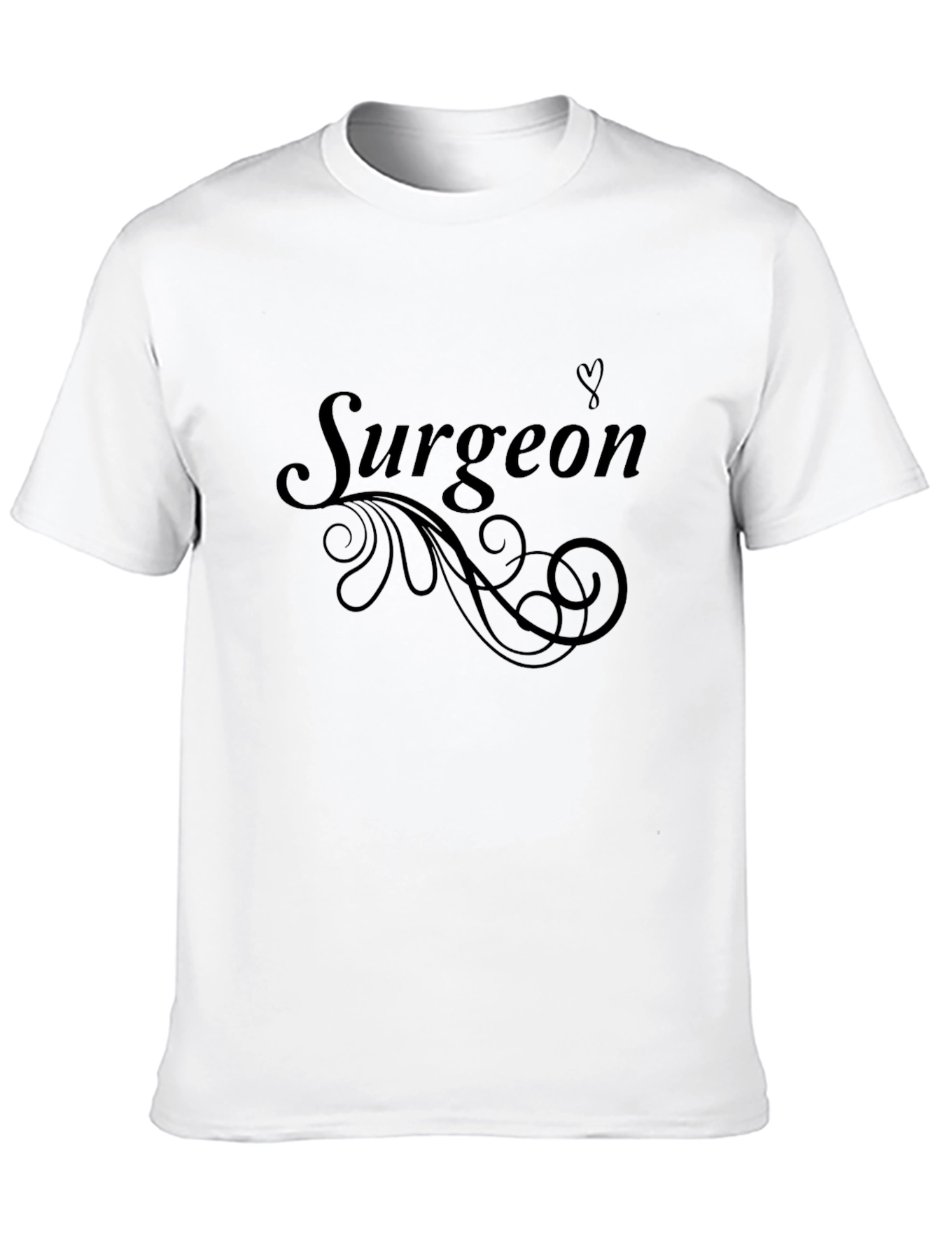 Surgeon Swirl Graphic Tee - Comfortable Black T-Shirt