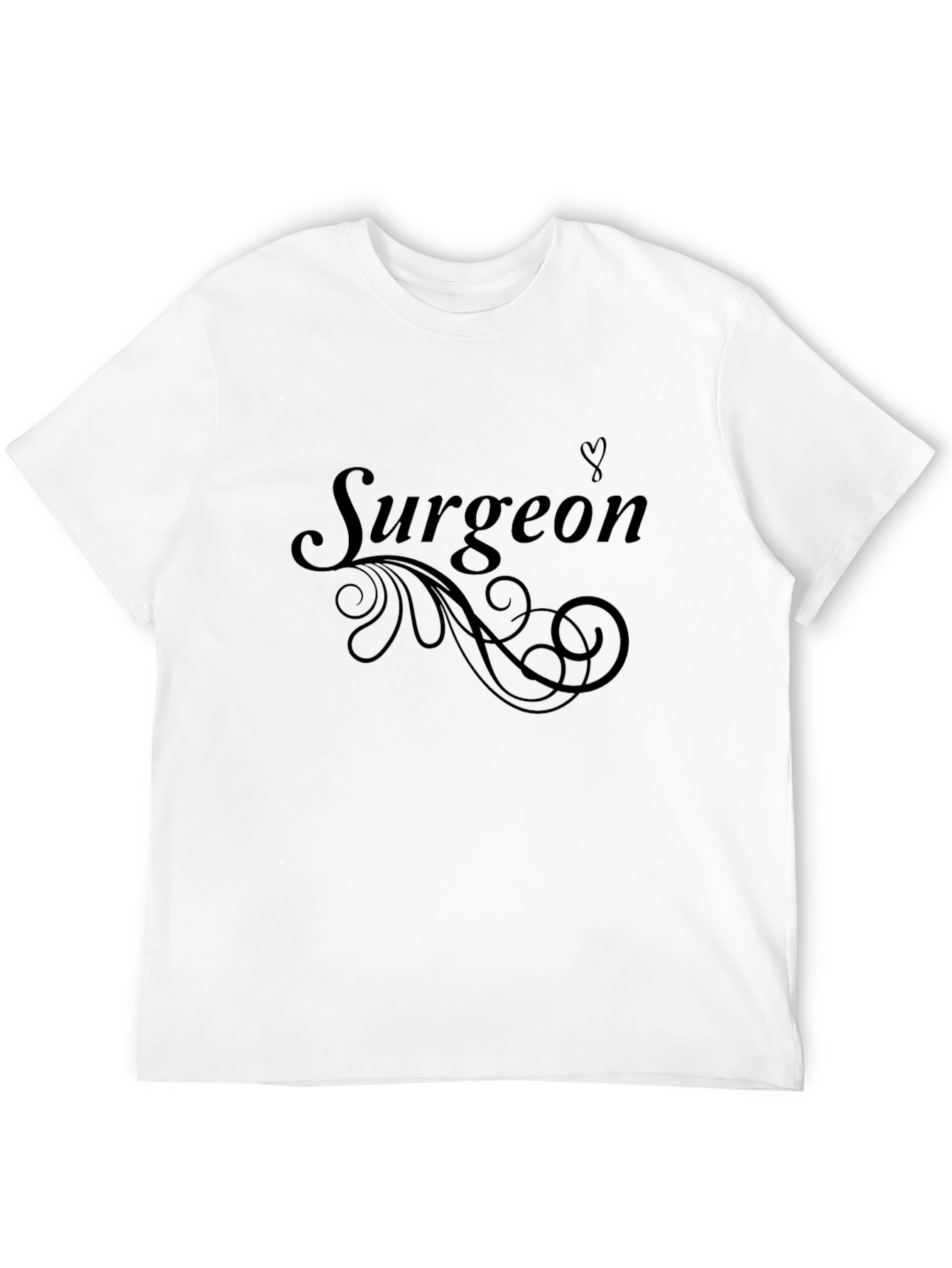 Surgeon Swirl Graphic Tee - Comfortable Black T-Shirt