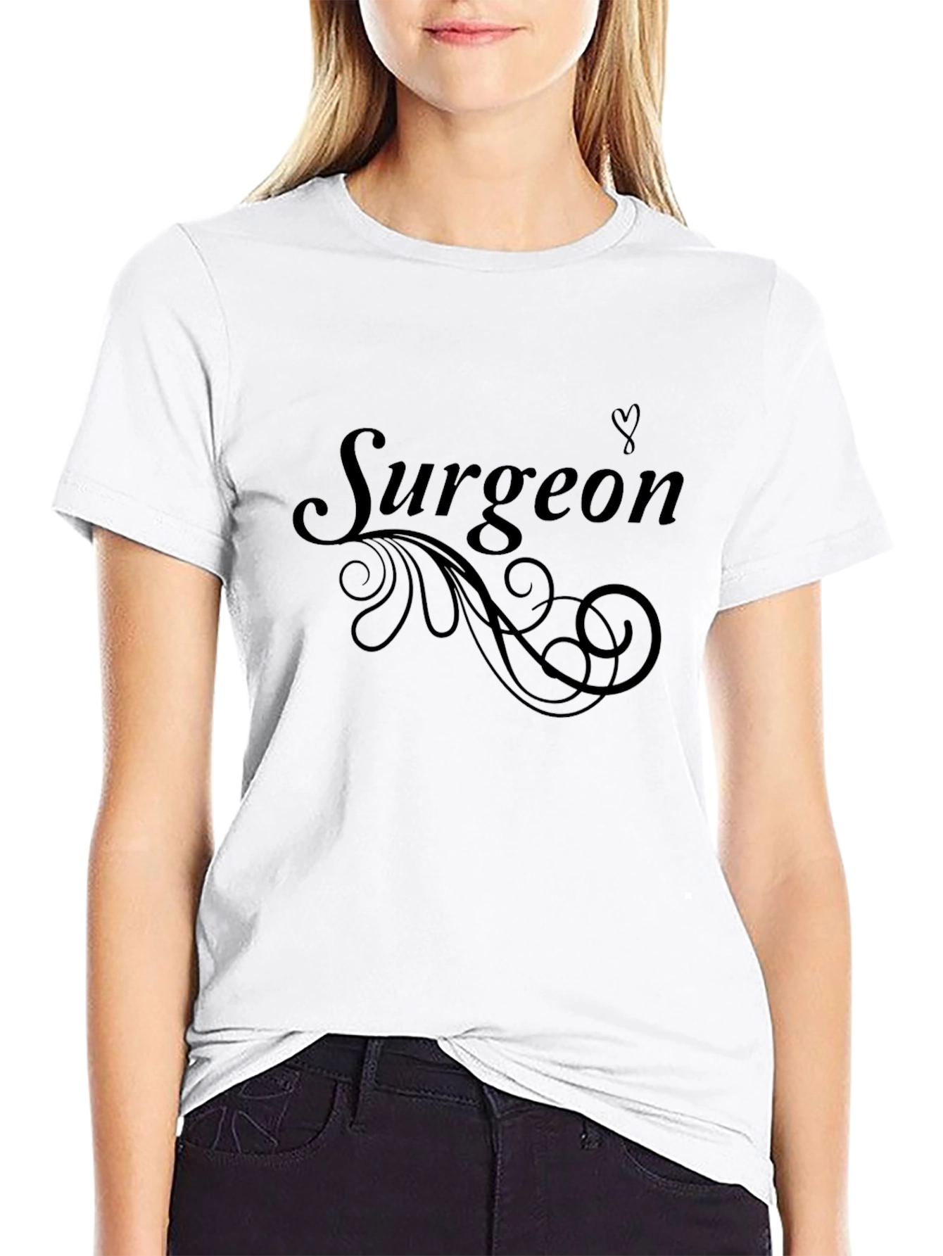 Surgeon Swirl Graphic Tee - Comfortable Black T-Shirt