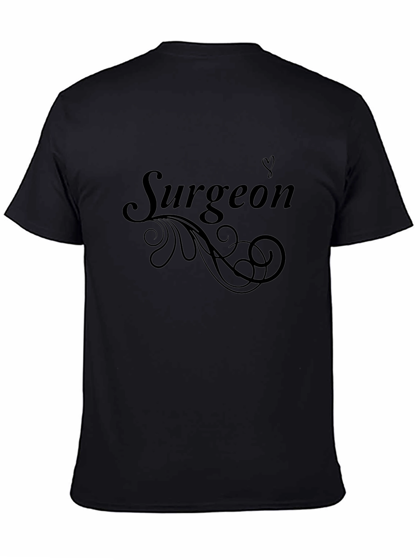 Surgeon Swirl Graphic Tee - Comfortable Black T-Shirt