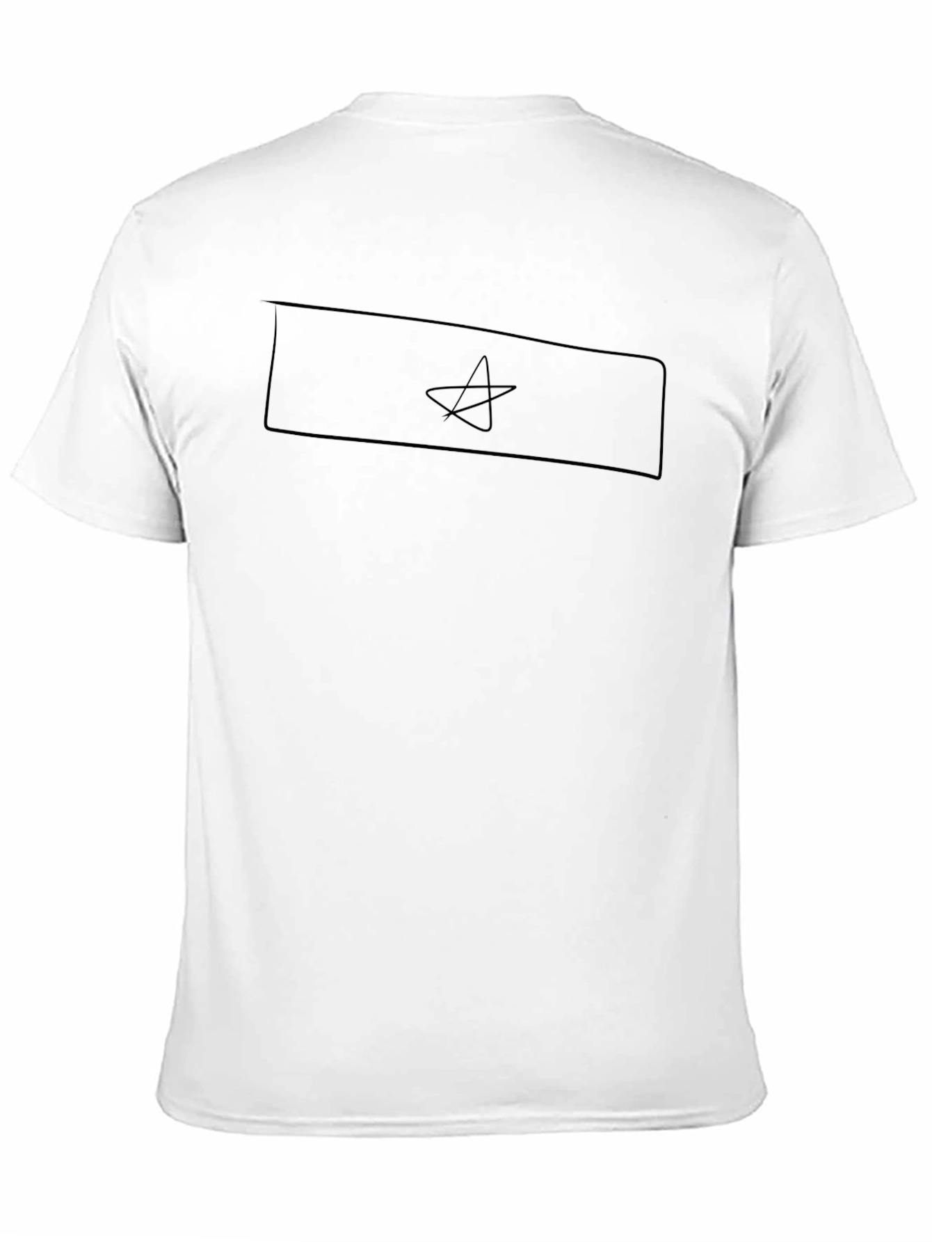 Black T-Shirt with Star Symbol
