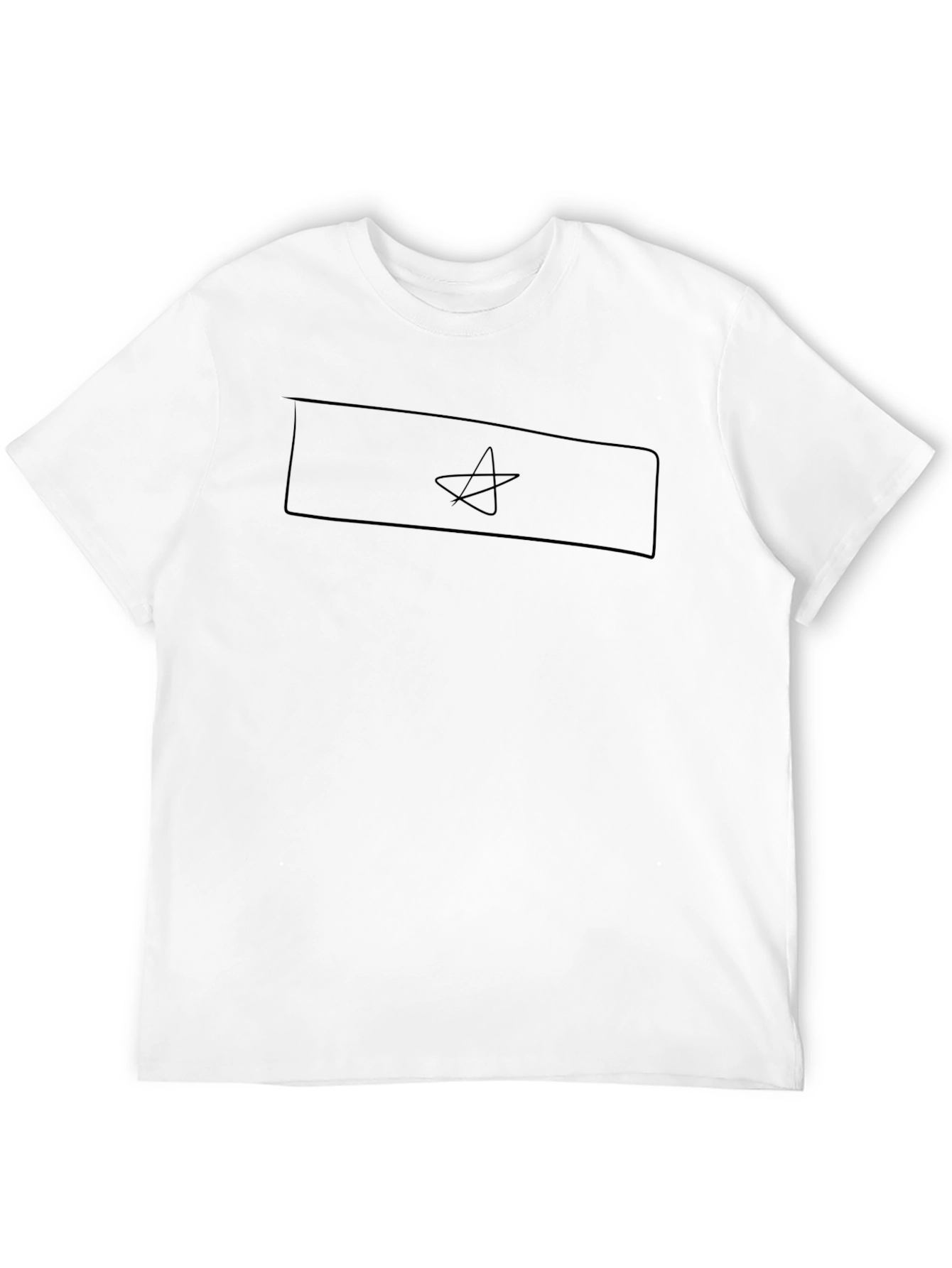 Black T-Shirt with Star Symbol
