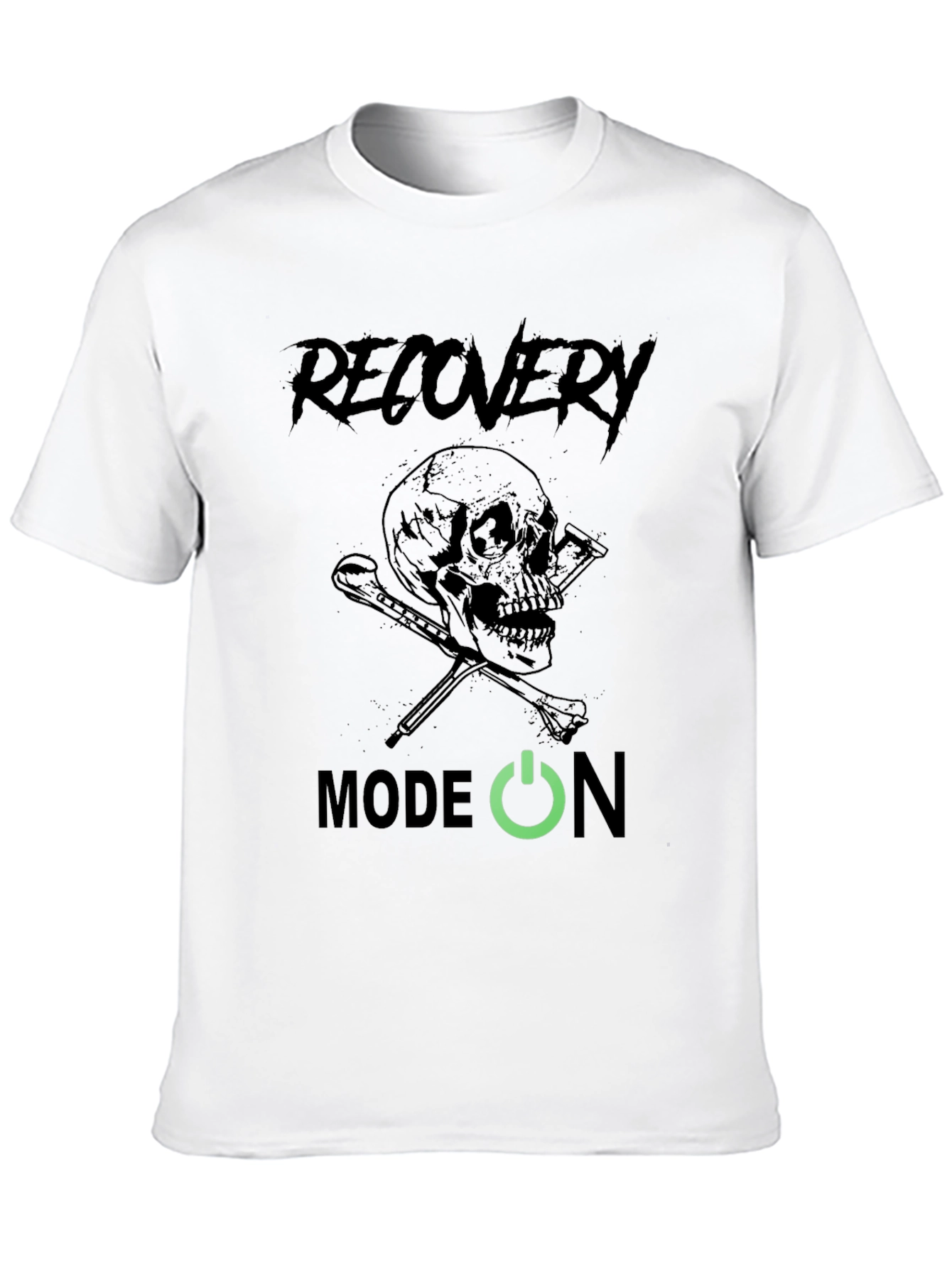Recovery Mode On Skull Graphic Tee