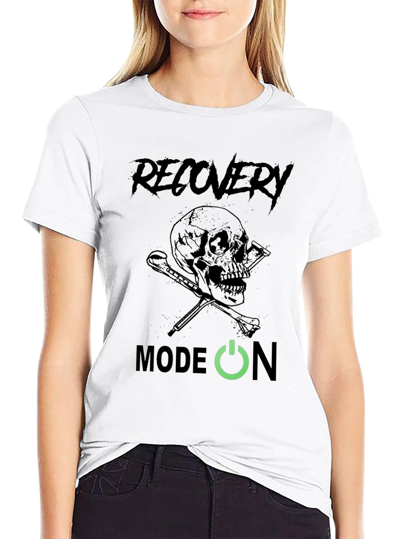 Recovery Mode On Skull Graphic Tee