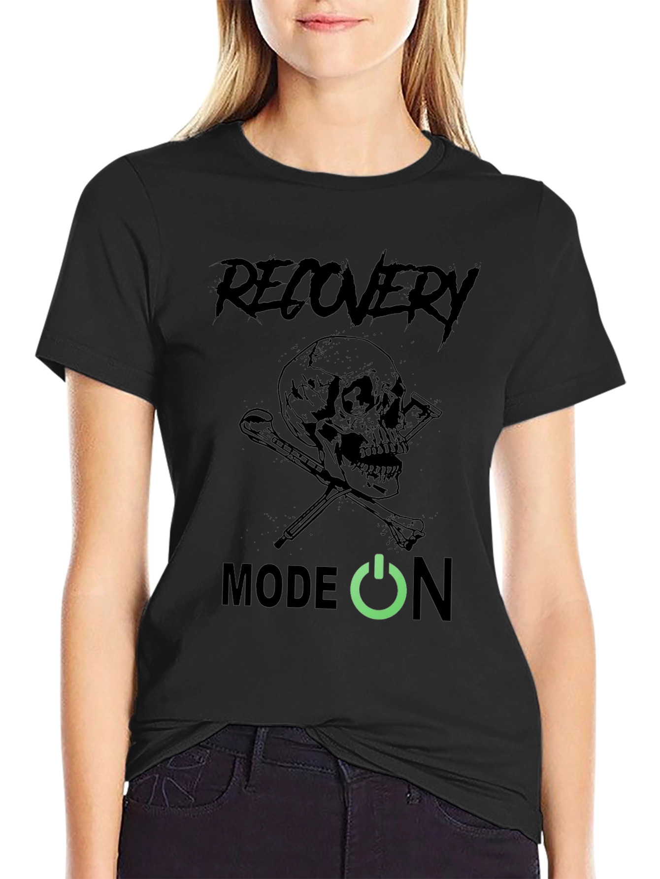 Recovery Mode On Skull Graphic Tee