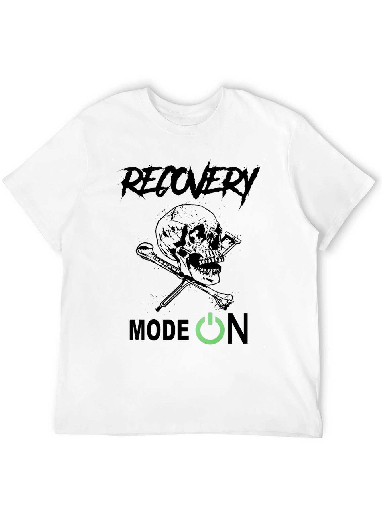 Recovery Mode On Skull Graphic Tee