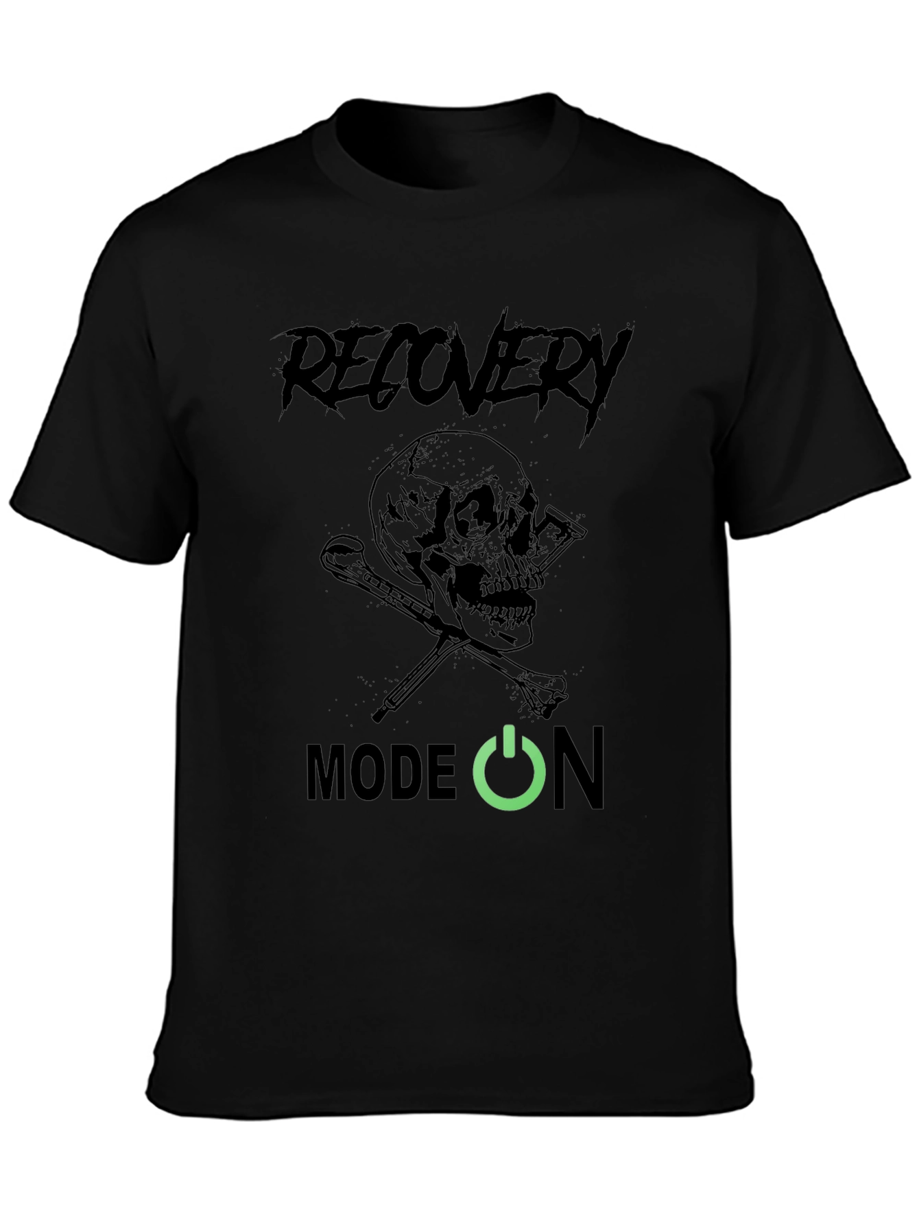 Recovery Mode On Skull Graphic Tee