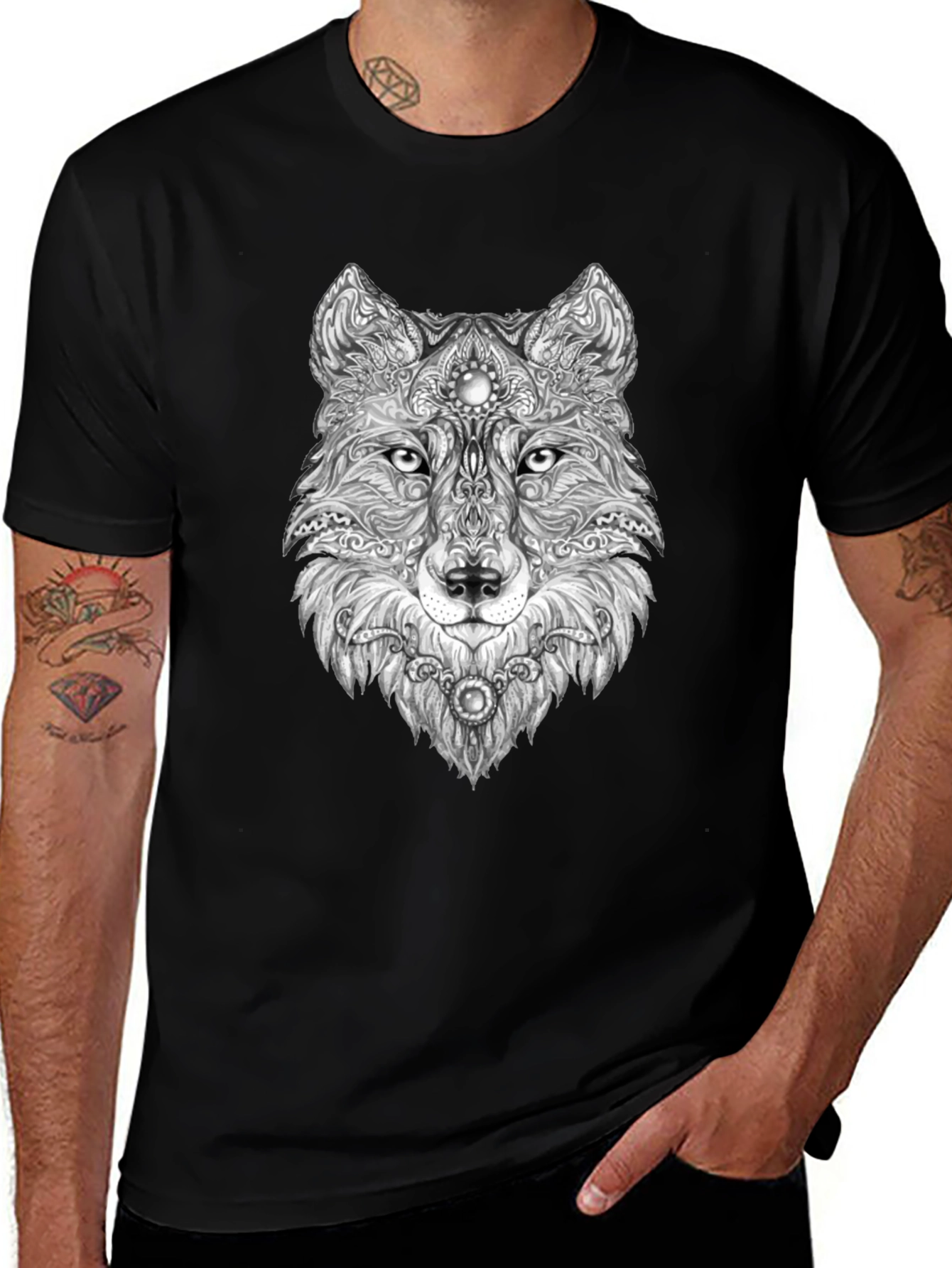 Wolf Graphic Print Tee