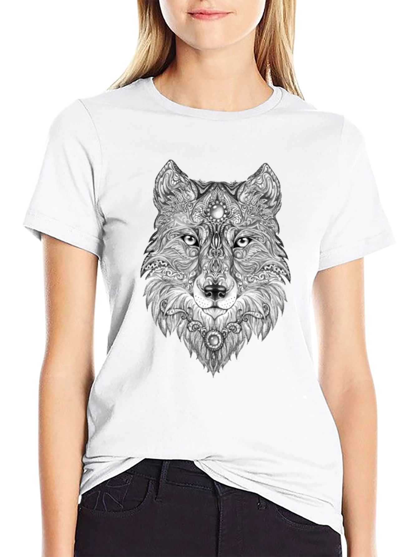 Wolf Graphic Print Tee