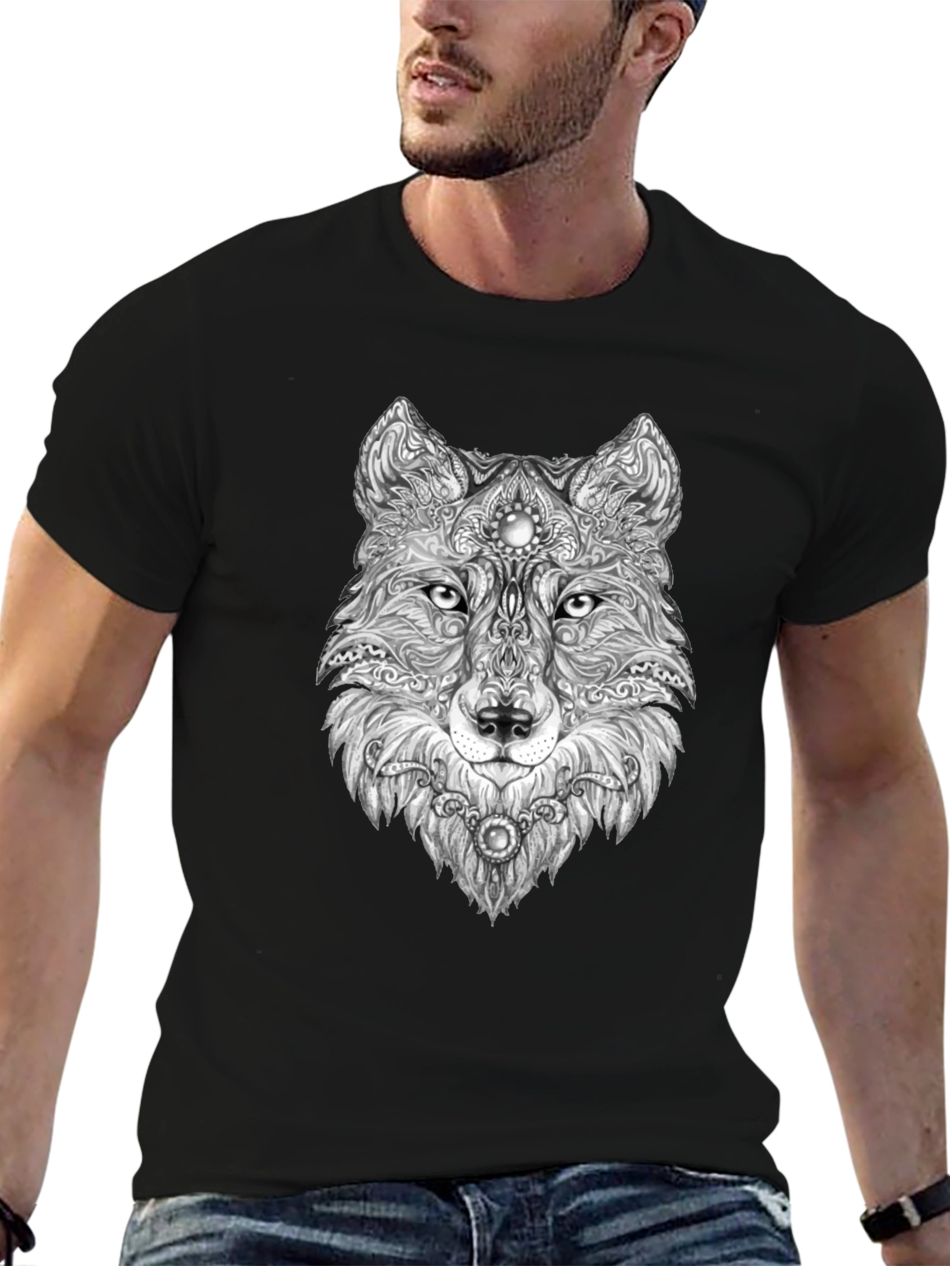 Wolf Graphic Print Tee