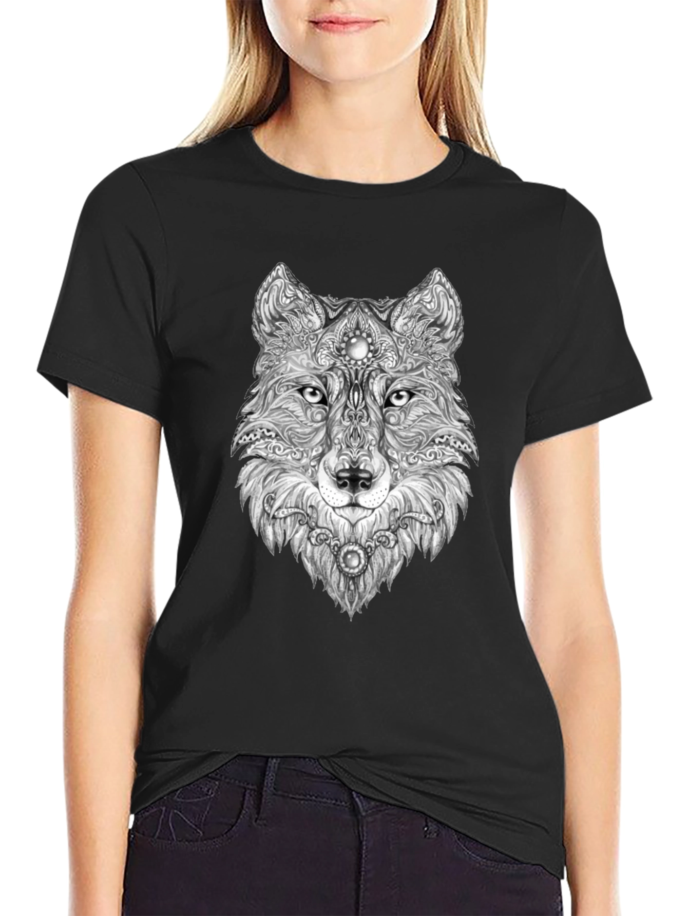 Wolf Graphic Print Tee