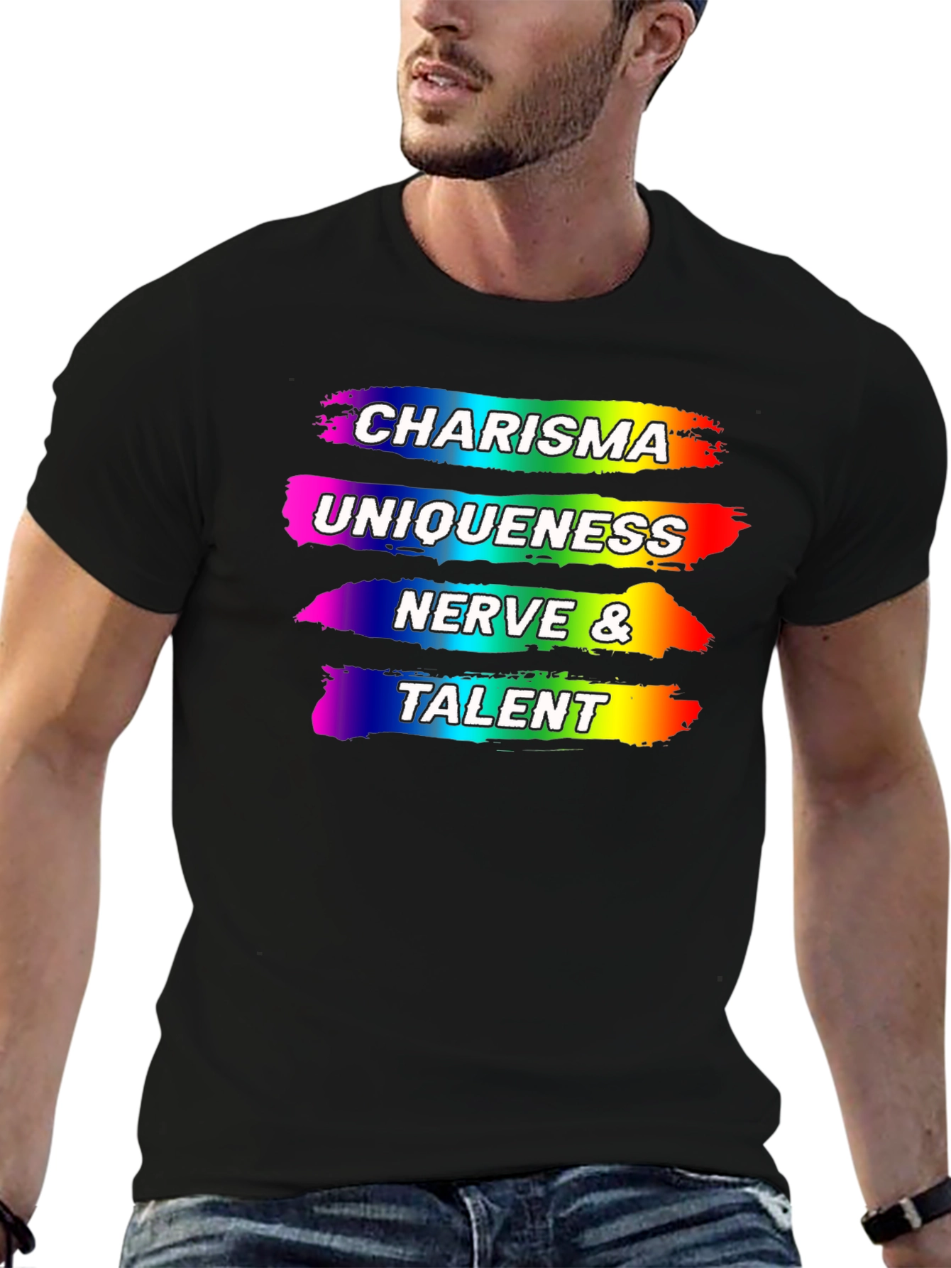 Charisma Uniqueness Nerve Talent Rainbow Pride T-Shirt