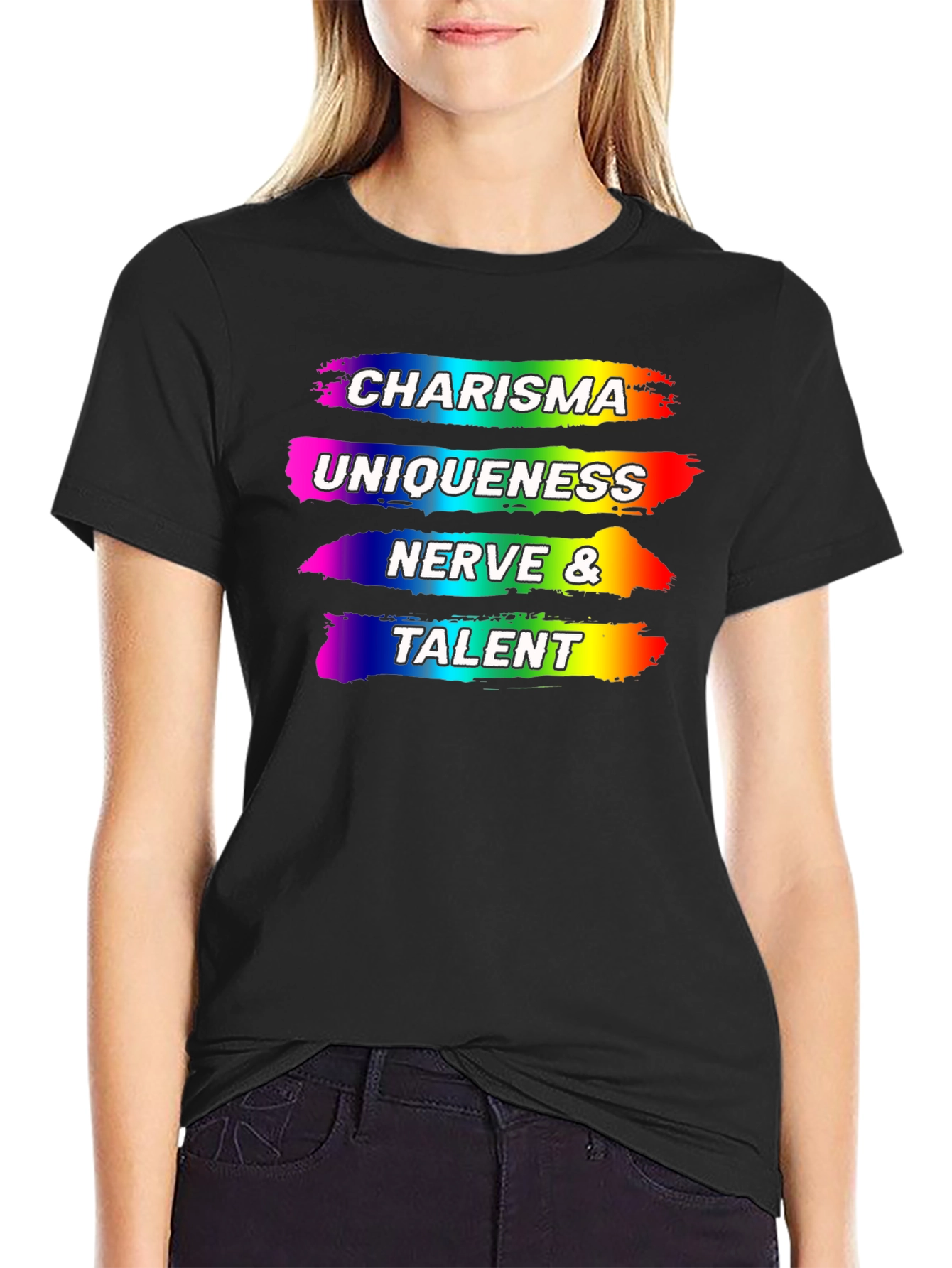 Charisma Uniqueness Nerve Talent Rainbow Pride T-Shirt