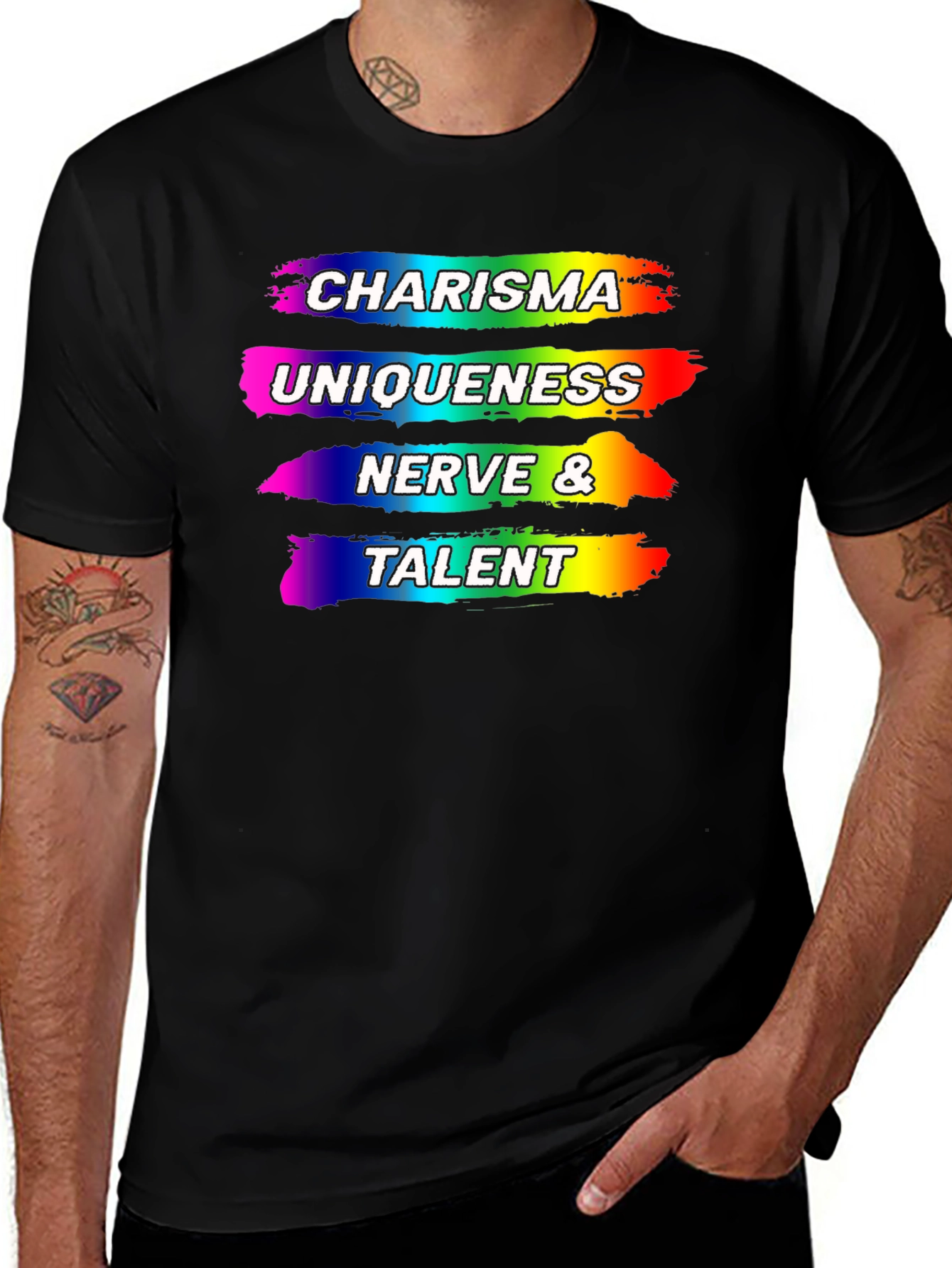 Charisma Uniqueness Nerve Talent Rainbow Pride T-Shirt