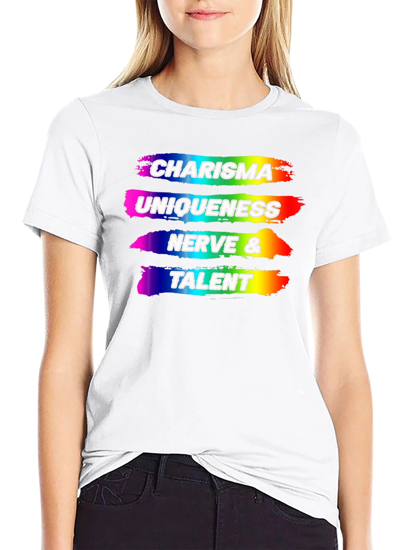 Charisma Uniqueness Nerve Talent Rainbow Pride T-Shirt