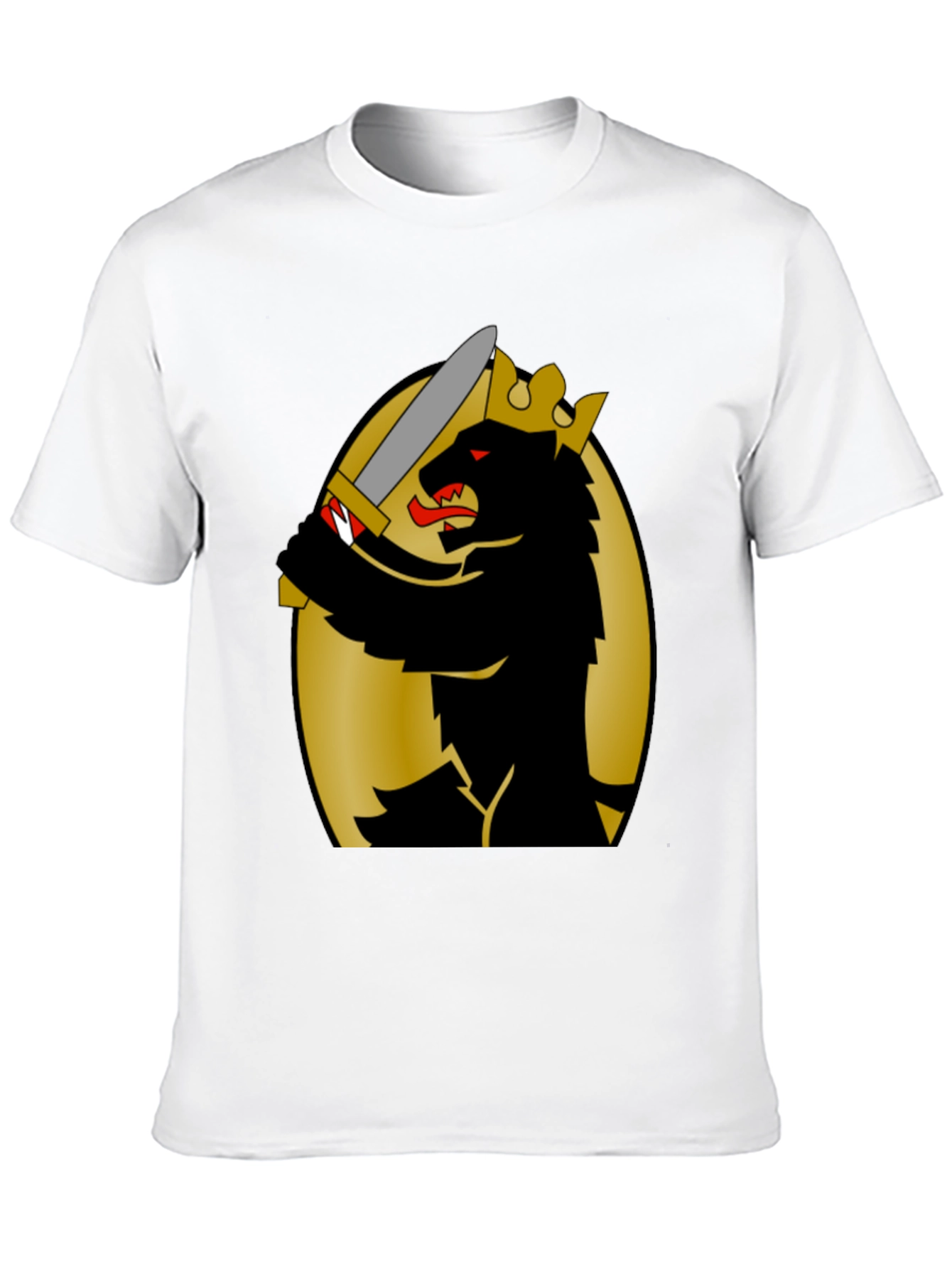 King Bear Graphic T-Shirt - Black