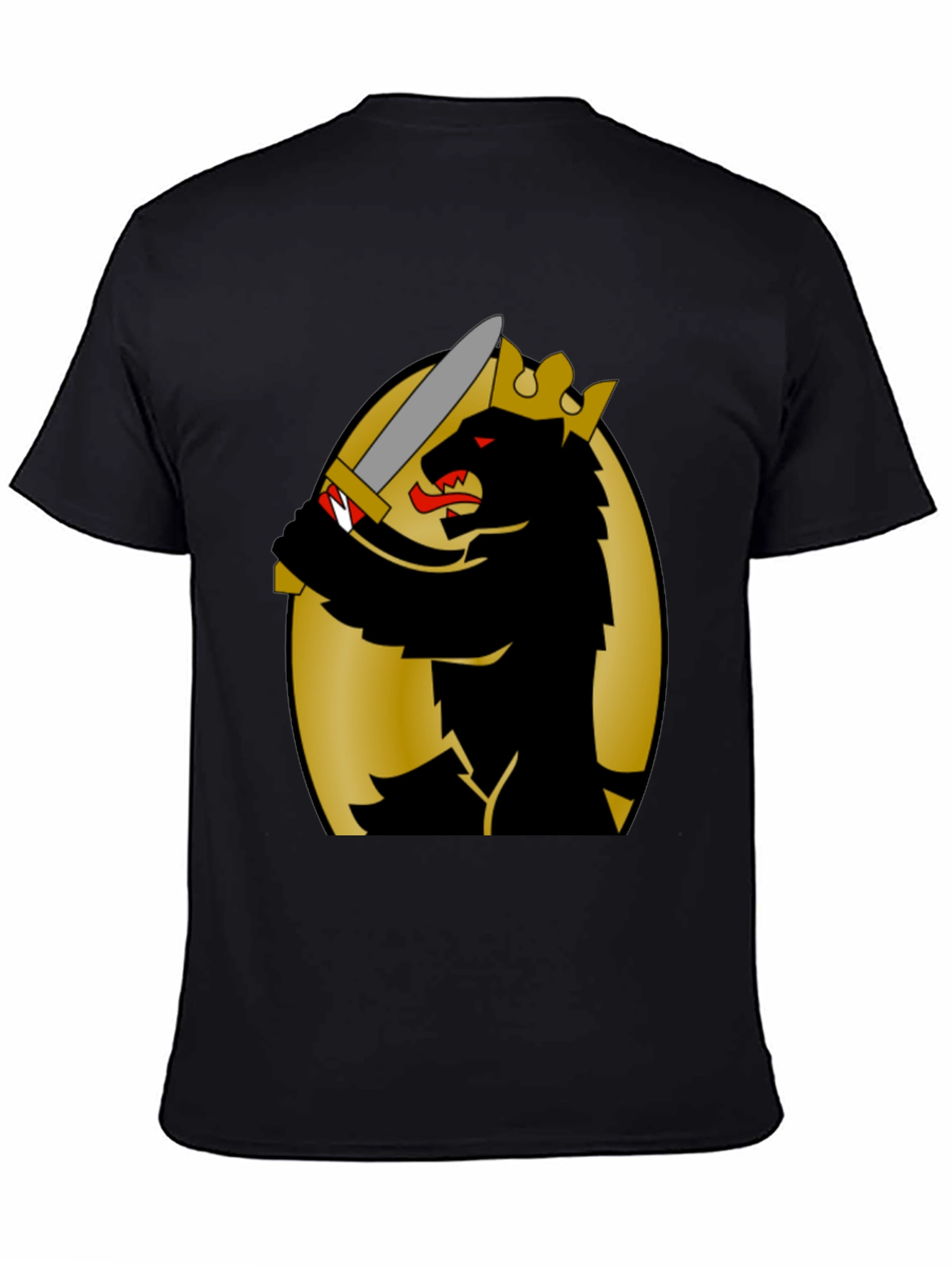 King Bear Graphic T-Shirt - Black