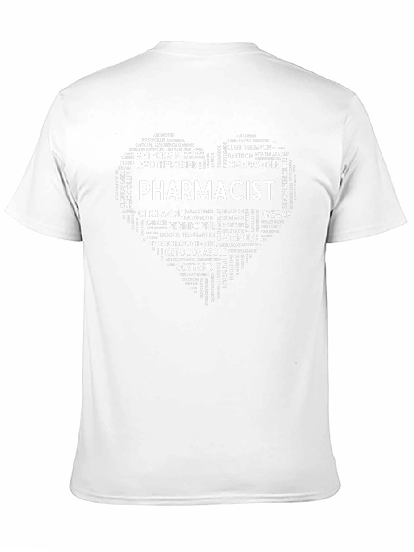 Pharmacist Heart Word Art T-Shirt