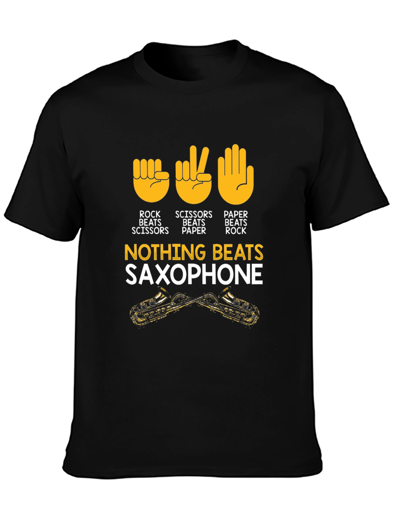 Rock Paper Scissors Saxophone T-Shirt