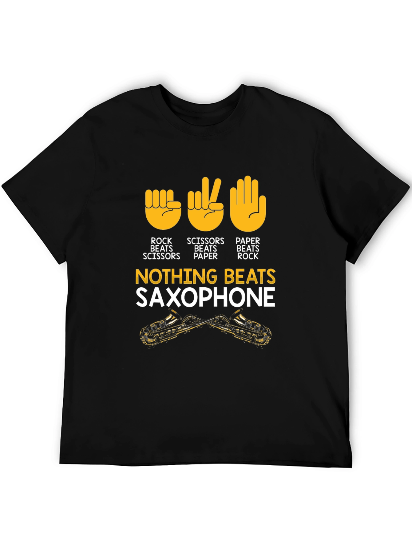 Rock Paper Scissors Saxophone T-Shirt