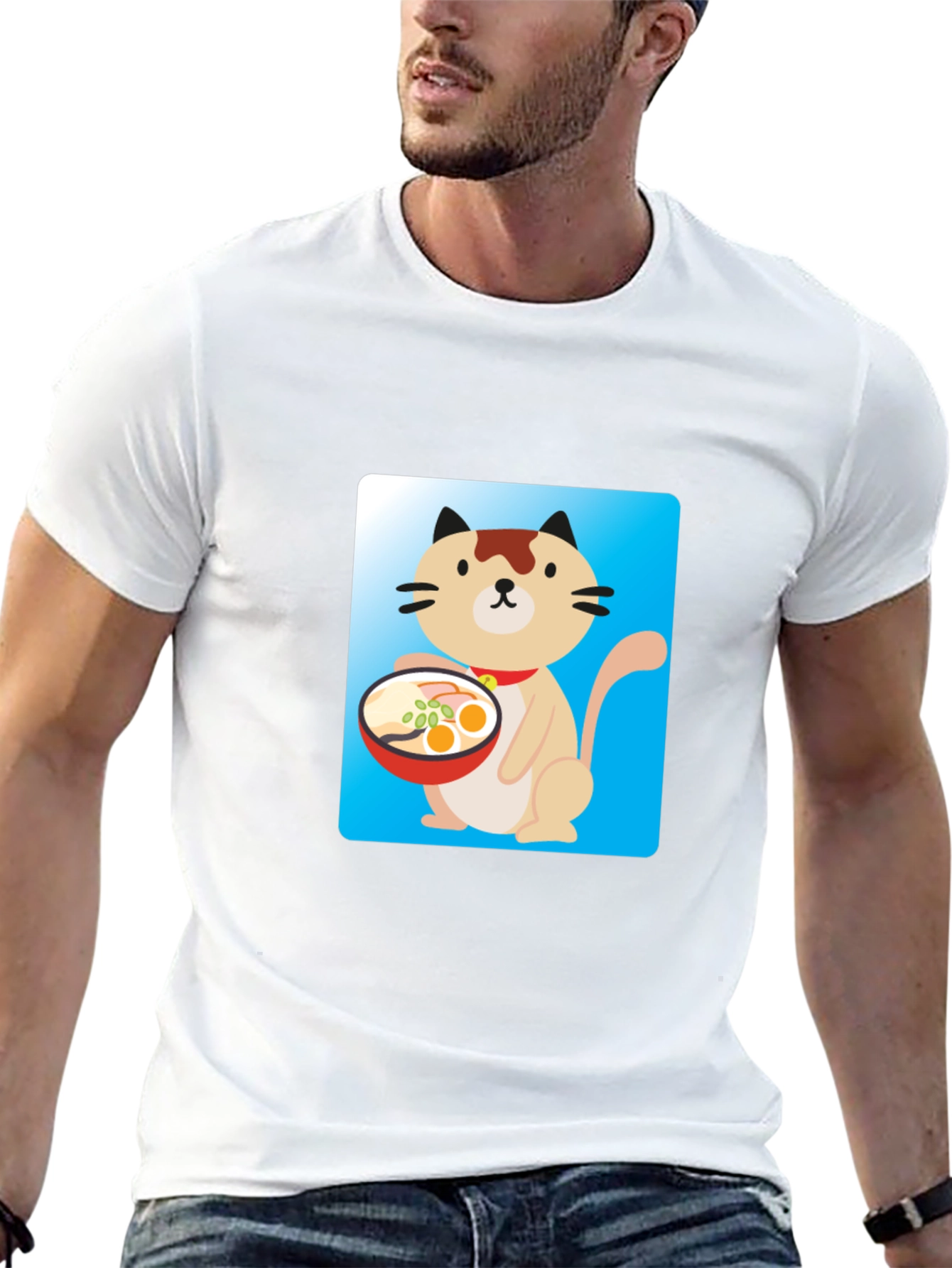 Cute Cat Ramen T-Shirt