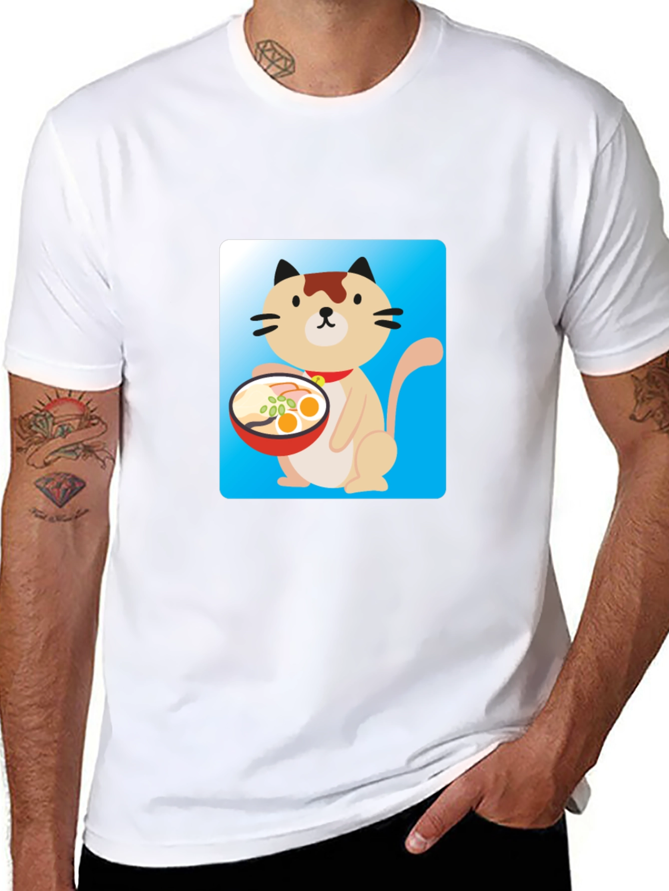 Cute Cat Ramen T-Shirt