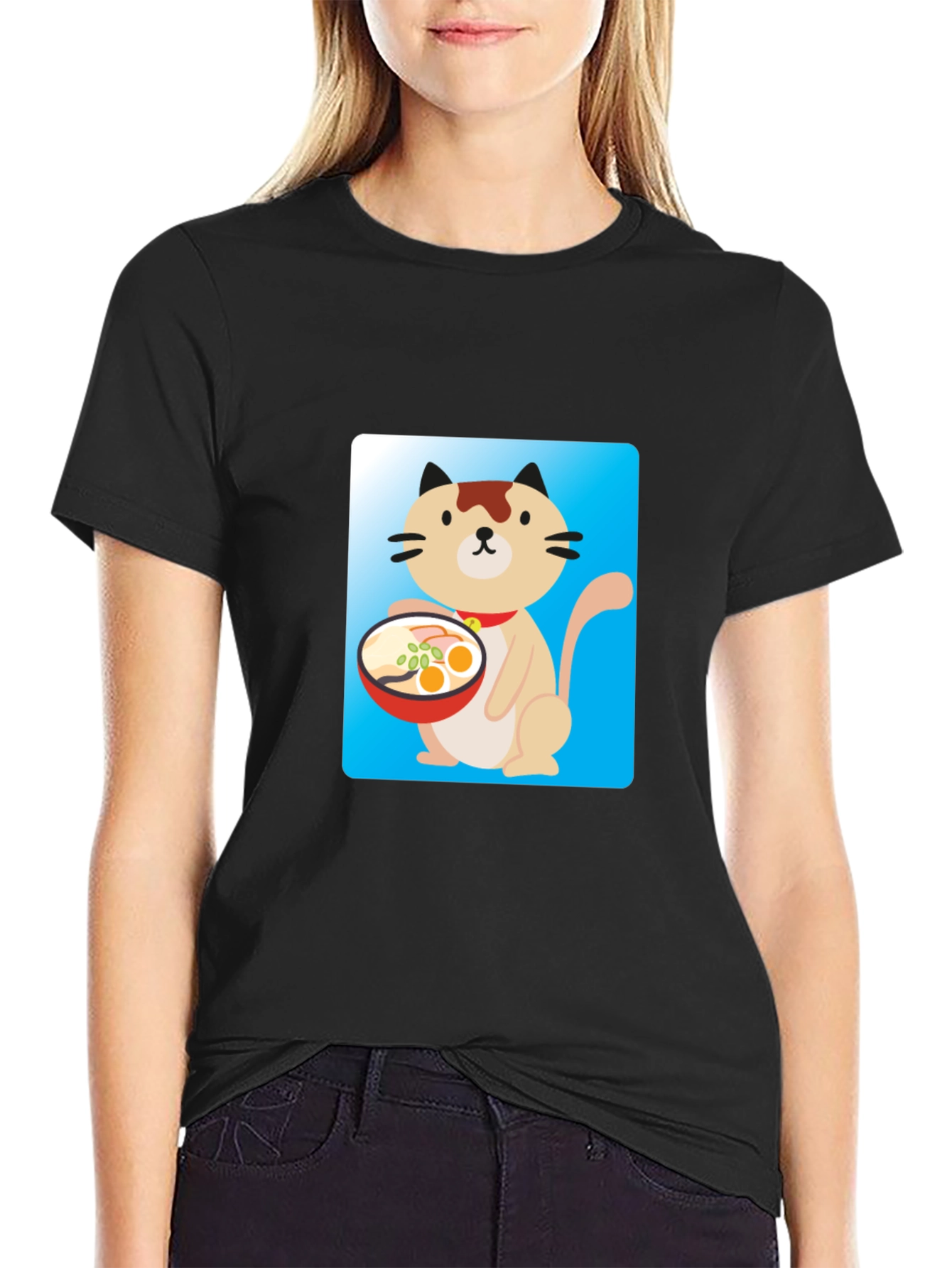 Cute Cat Ramen T-Shirt